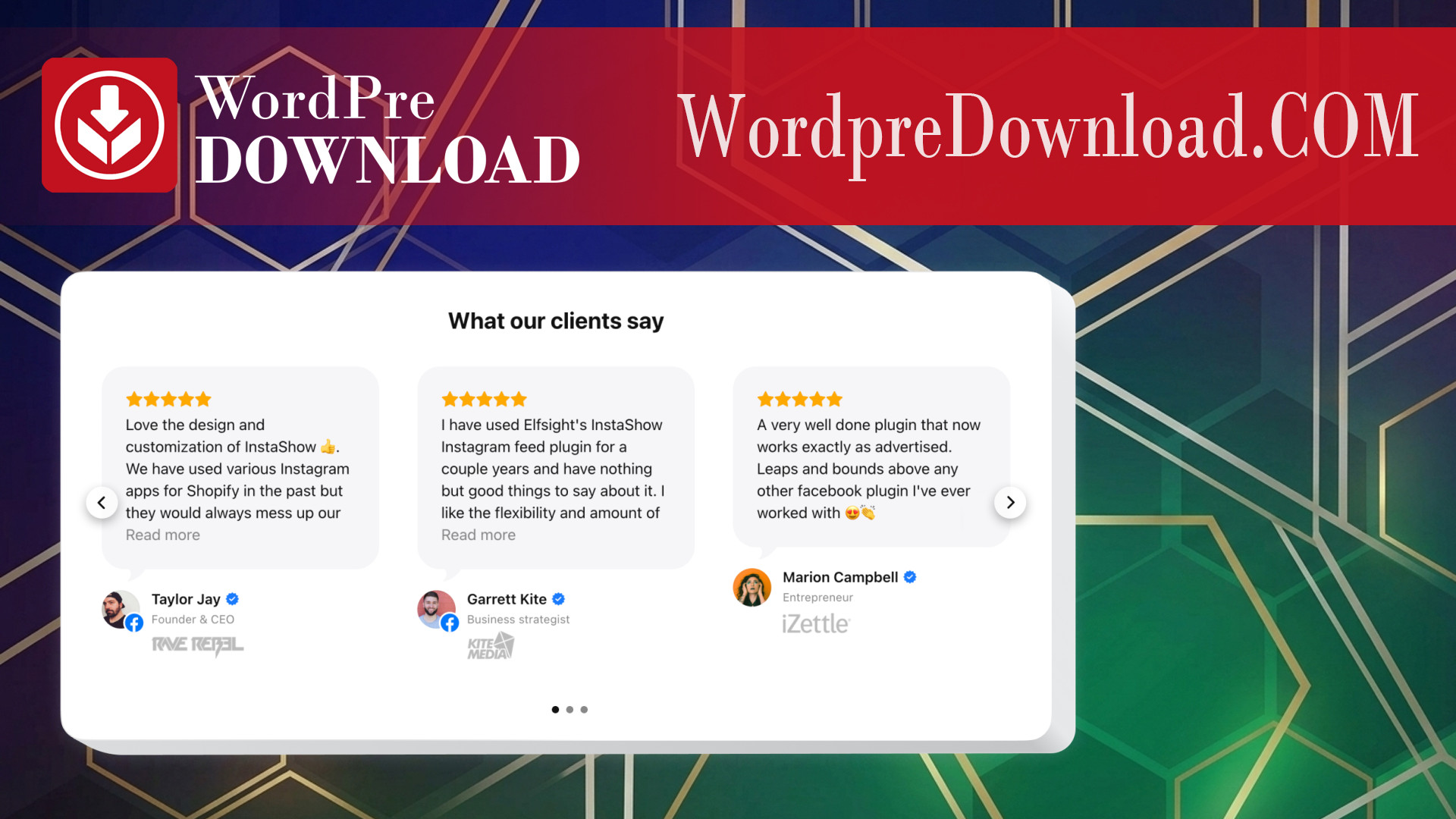 Elfsight Testimonials Slider Plugin – WordpreDownload.COM