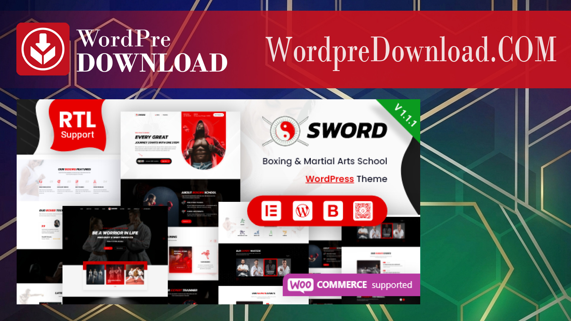 Sword – Martial Arts Boxing WordPress Theme – WordpreDownload.COM