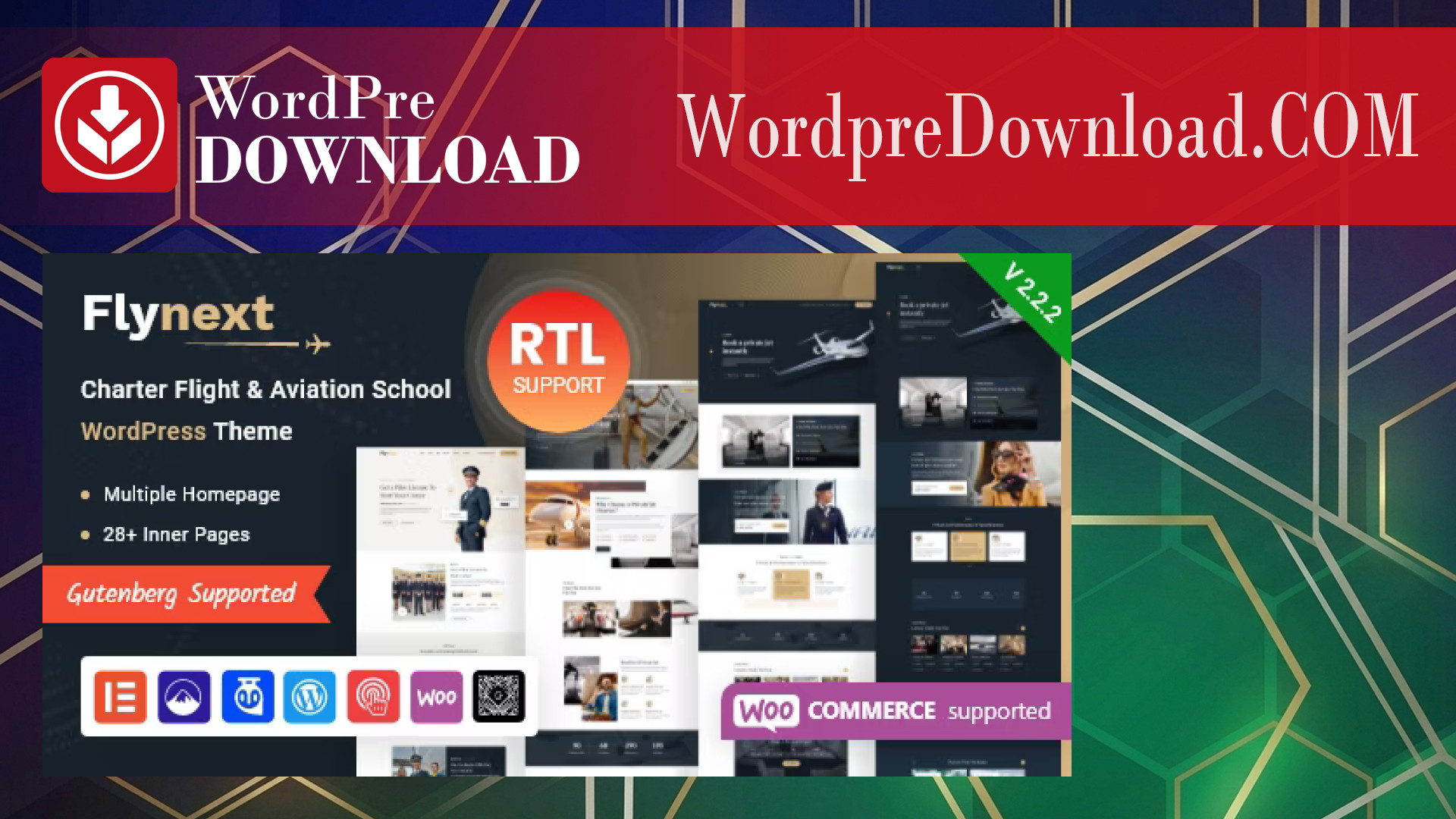 Flynext – Multipurpose Aviation WordPress Theme – WordpreDownload.COM