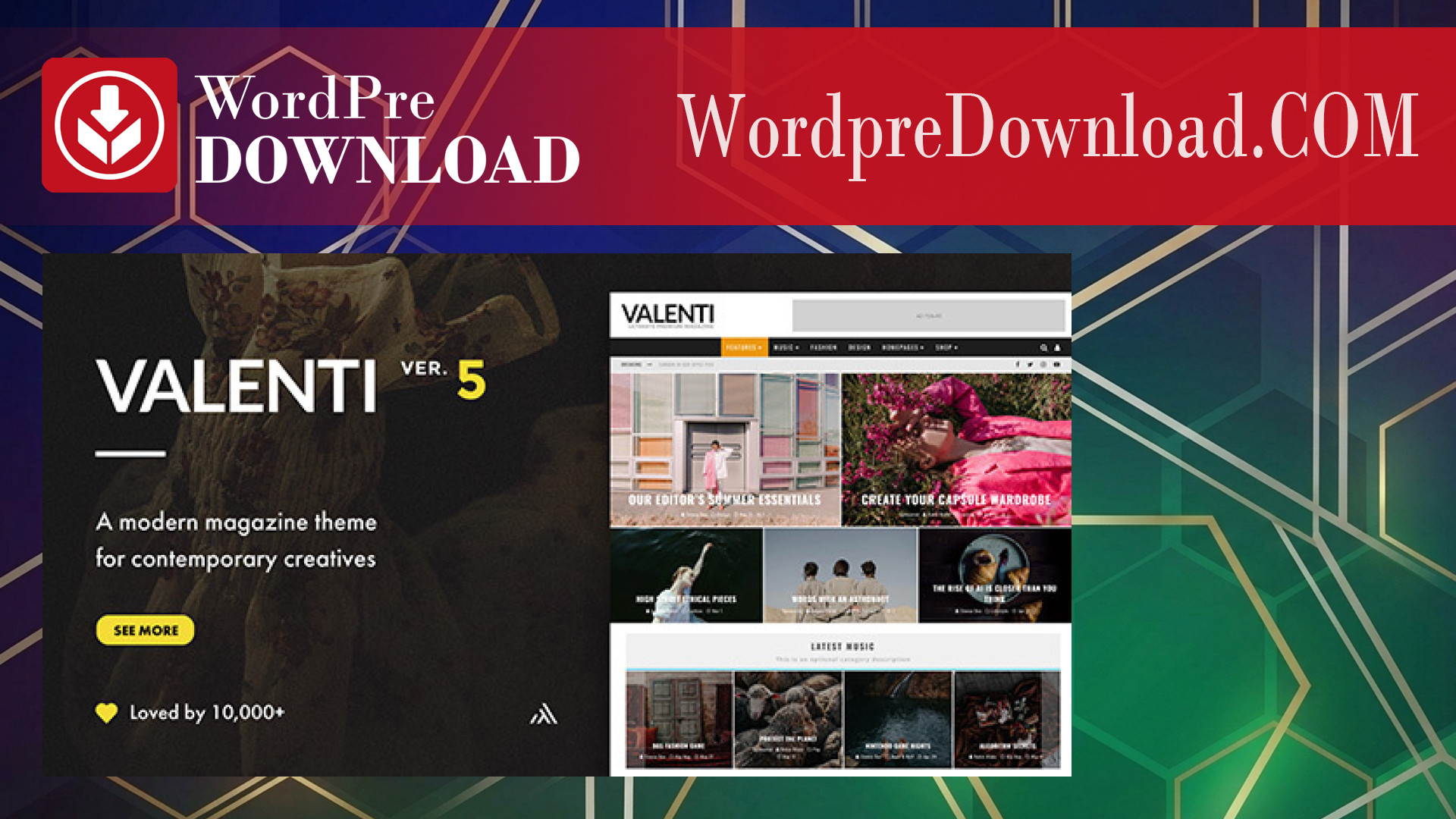 Valenti – WordPress HD Review Magazine News Theme – WordpreDownload.COM