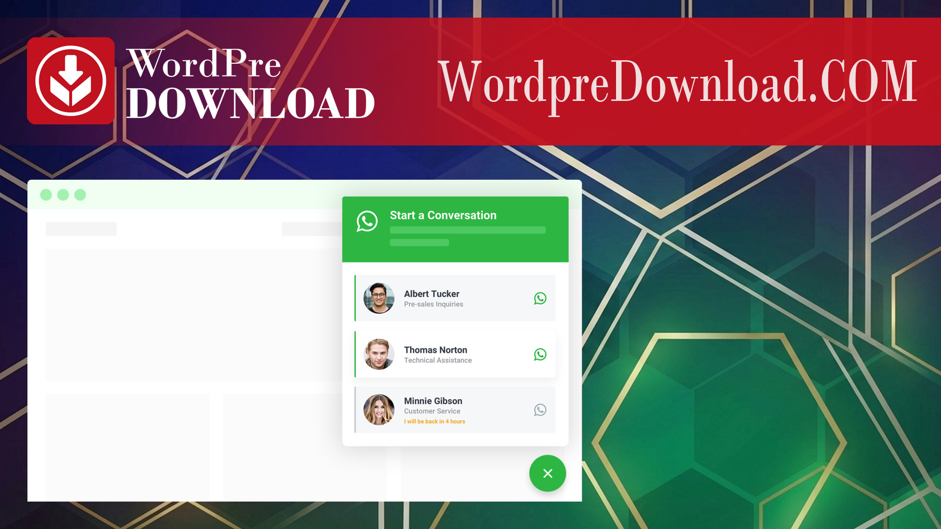 WhatsApp Chat WordPress – WordpreDownload.COM