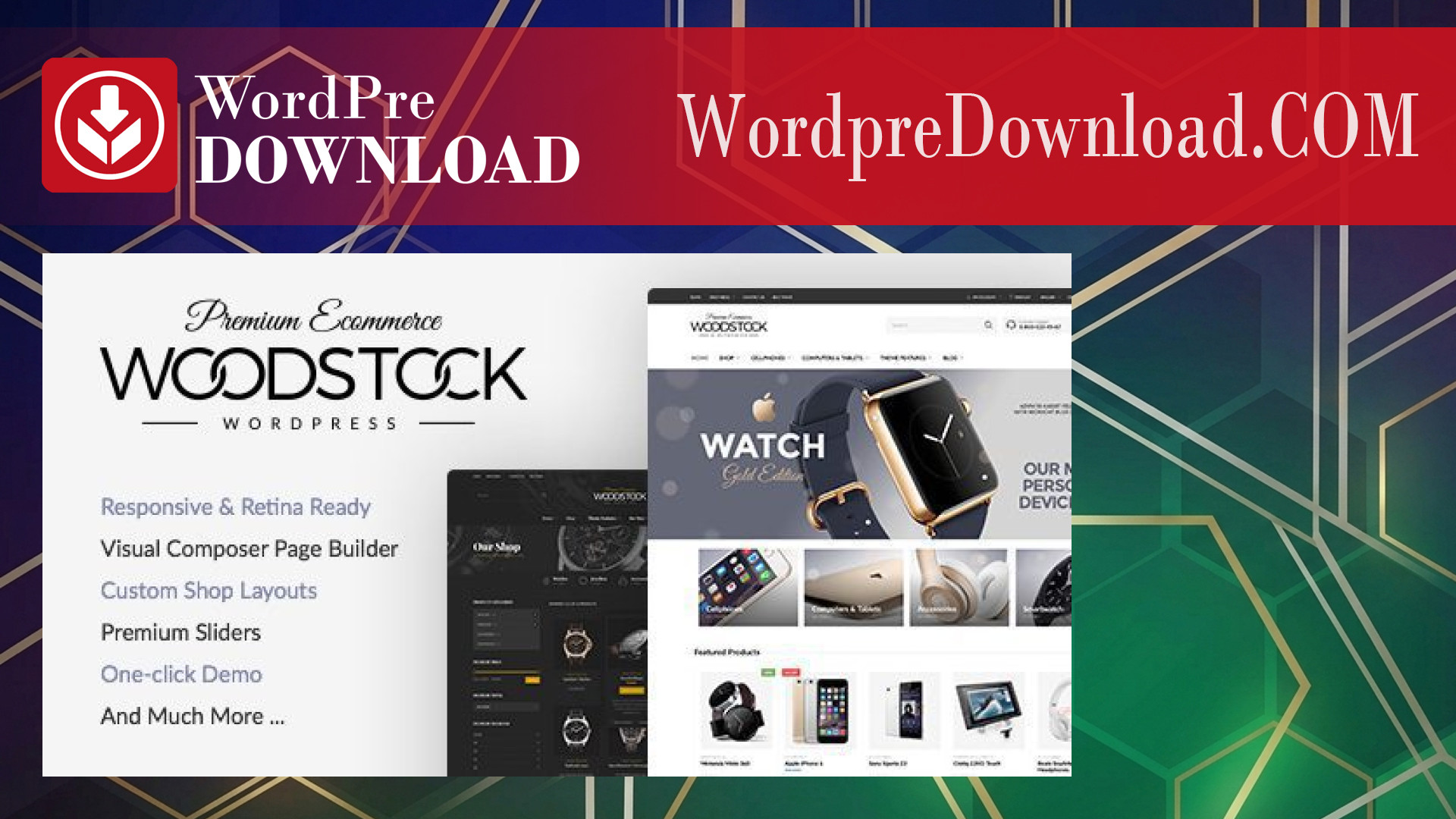 Woodstock – Electronics Responsive WooCommerce Theme – WordpreDownload.COM