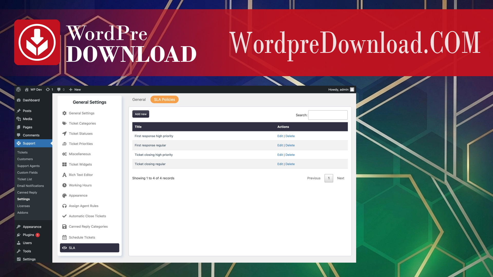 SupportCandy SLA – WordpreDownload.COM