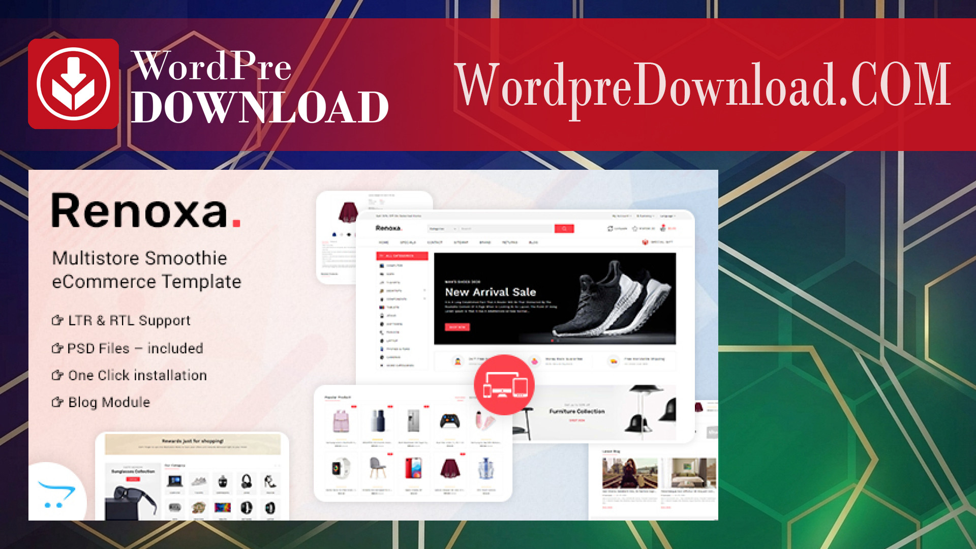 Renoxa - Multipurpose Opencart Responsive Theme - WordpreDownload.COM