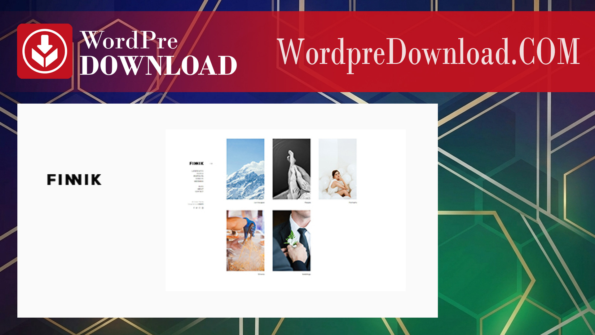 Finnik - Minimal WordPress Theme For Photographers - WordpreDownload.COM