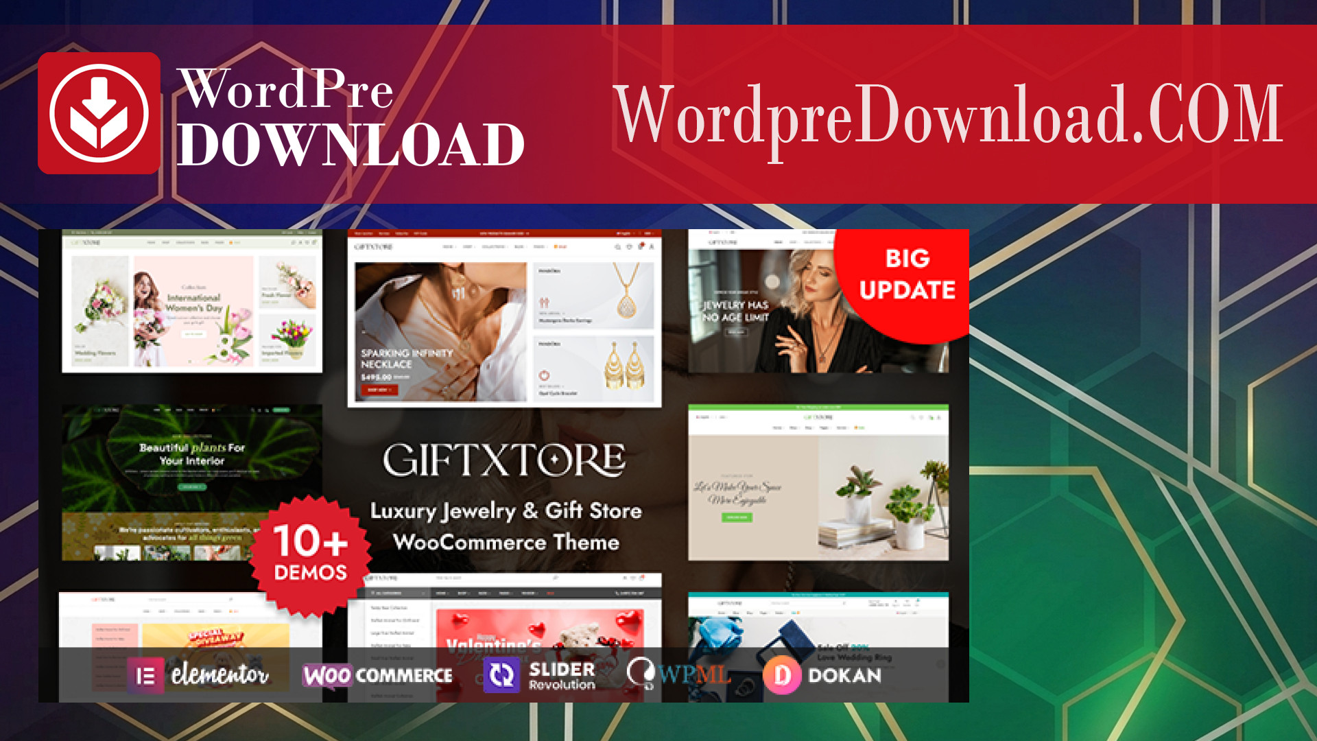 GiftXtore - Luxury Jewelry And Gift Store Elementor WooCommerce WordPress Theme - WordpreDownload.COM