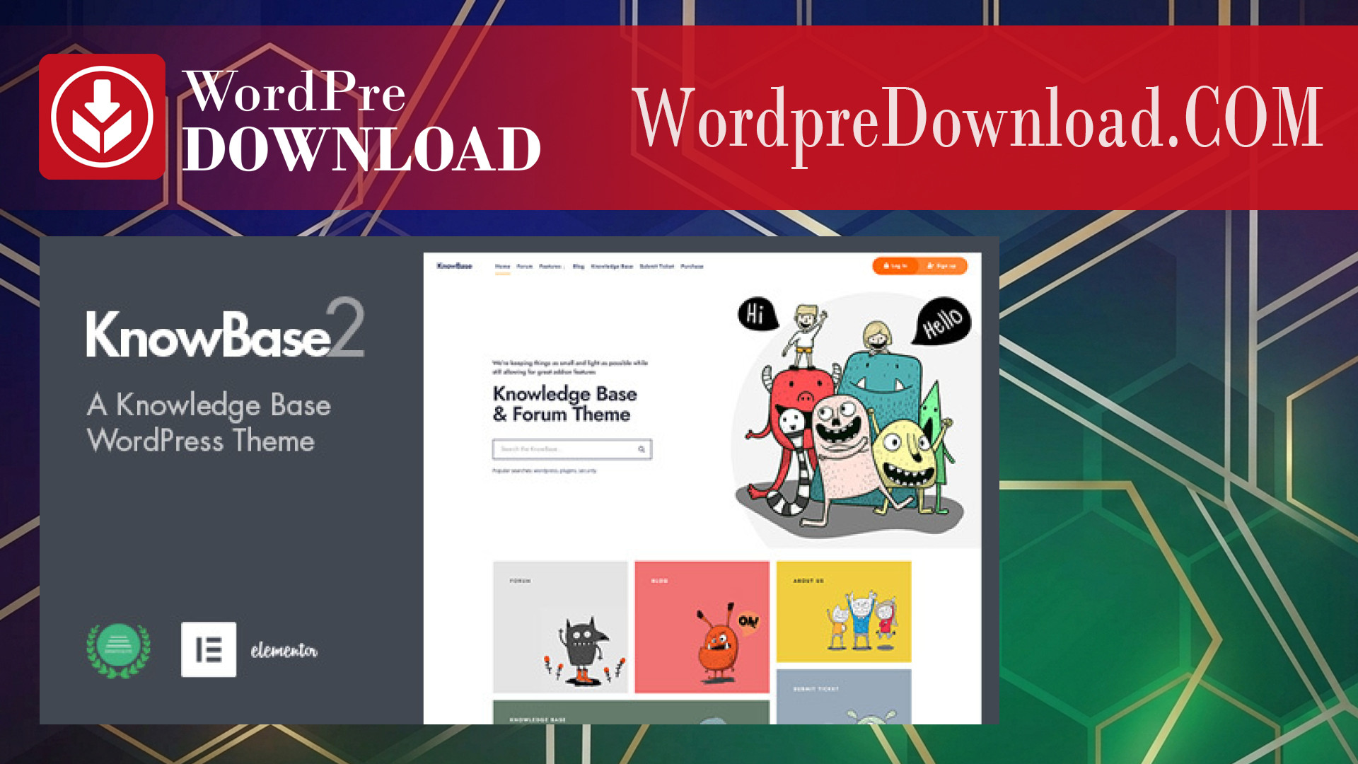 KnowBase - A Helpdesk And BbPress WordPress Theme - WordpreDownload.COM
