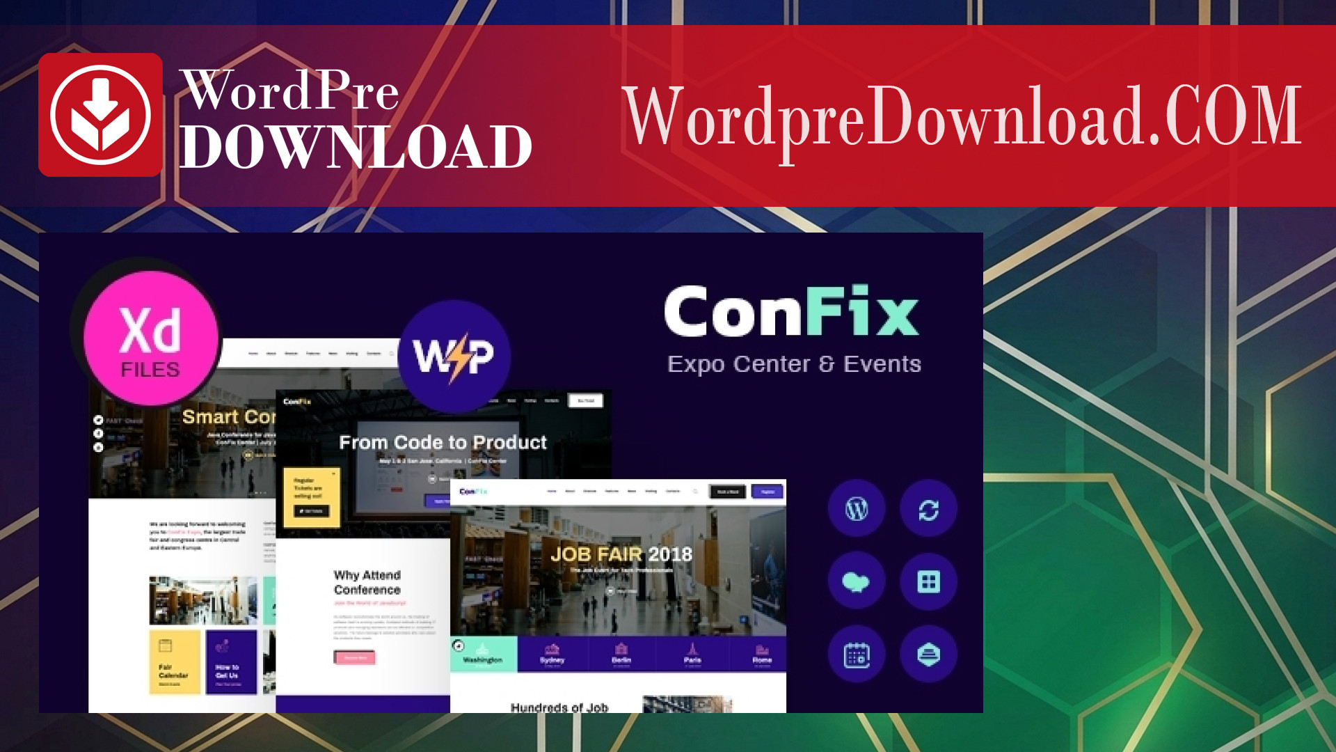 ConFix - Expo And Events WordPress Theme - WordpreDownload.COM