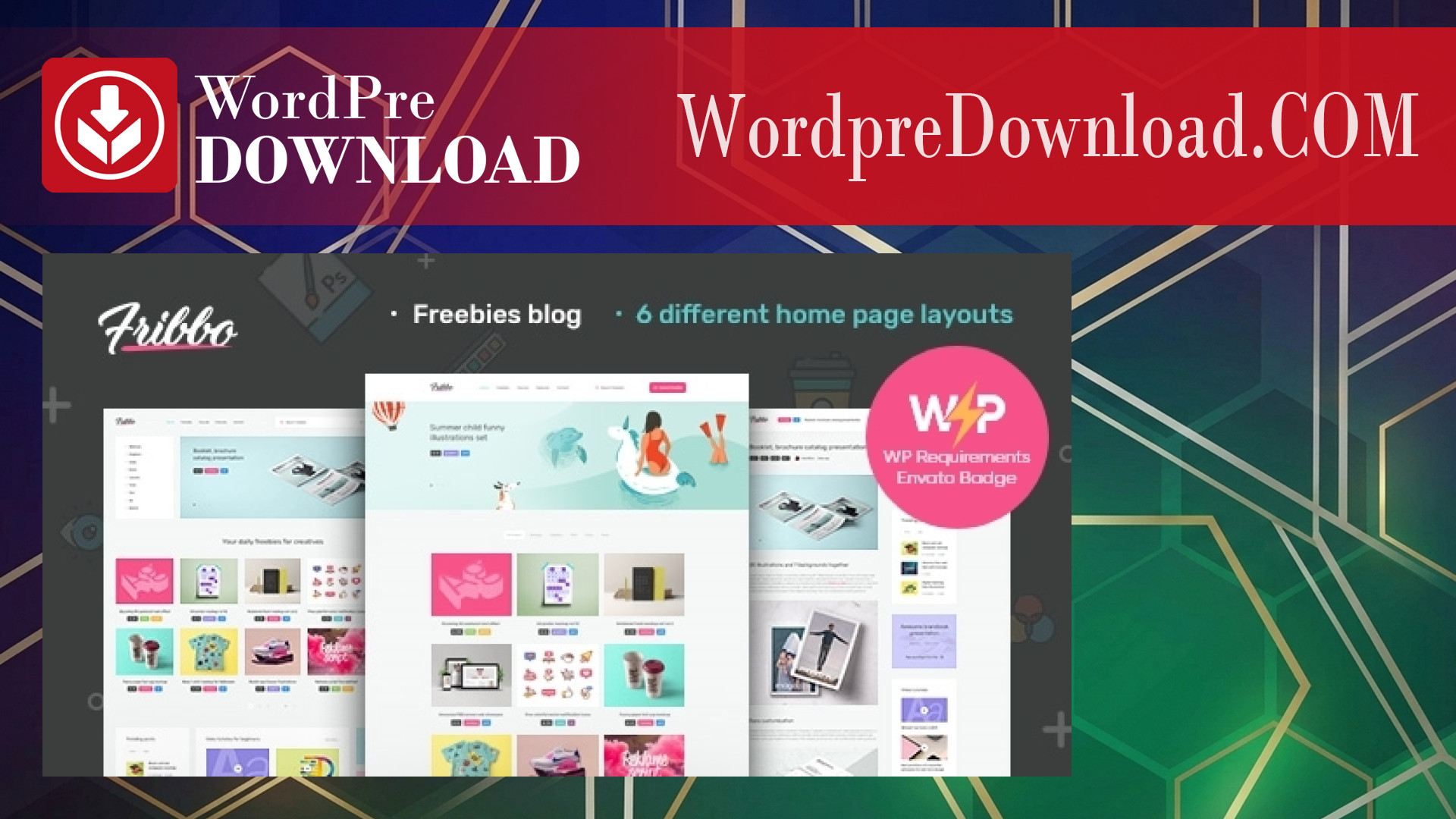 Fribbo - Freebies Blog WordPress Theme - WordpreDownload.COM