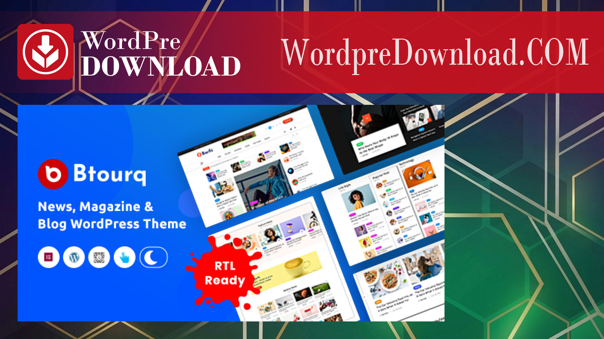 Btourq – WordPress News Magazine Theme - WordpreDownload.COM
