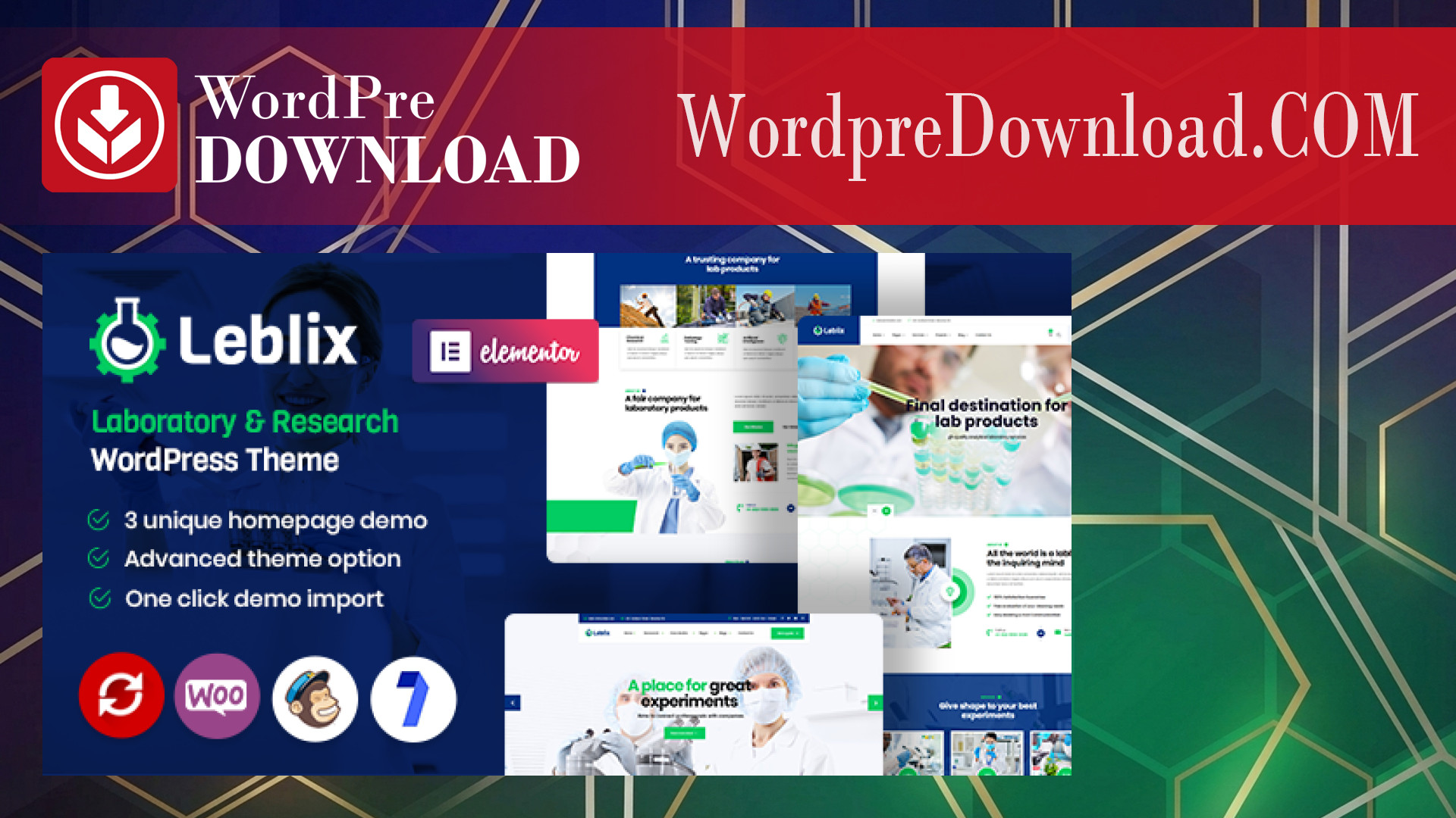 Leblix - Laboratory And Research WordPress Theme - WordpreDownload.COM