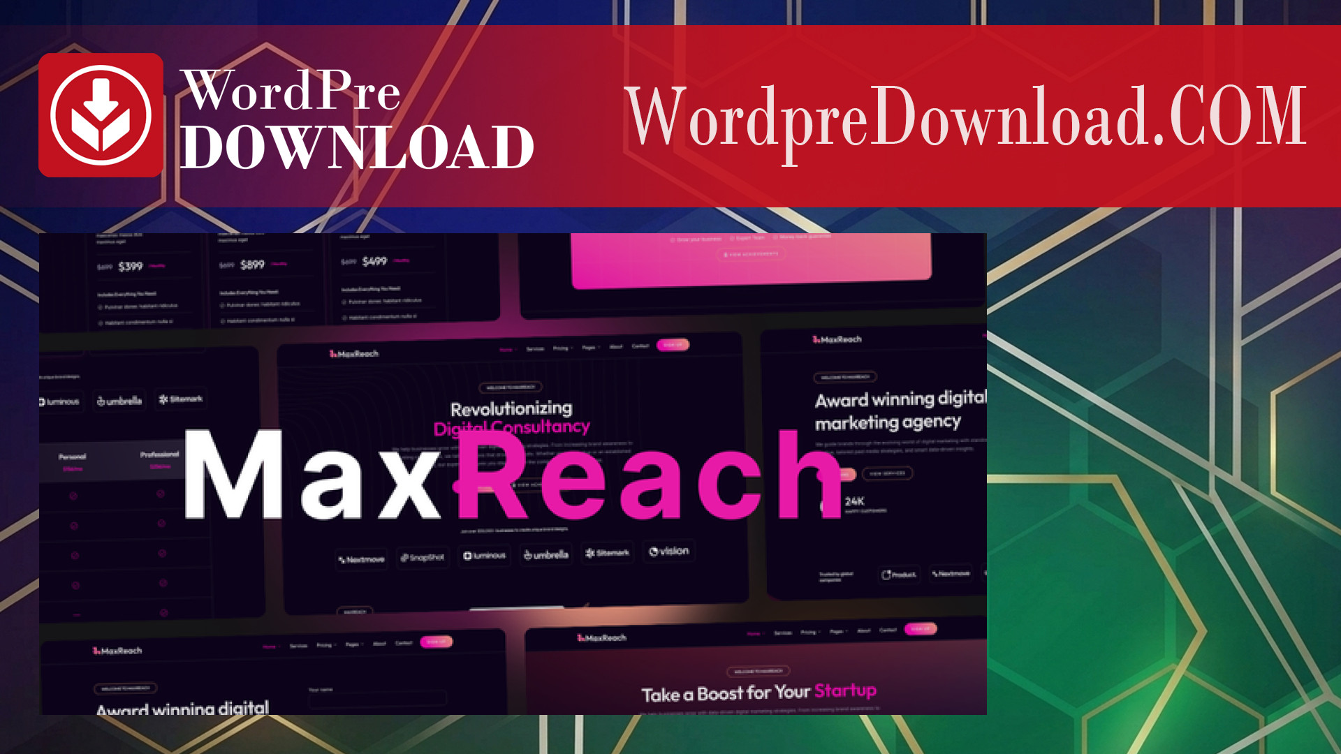 MaxReach - SEO And Digital Agency WordPress Theme - WordpreDownload.COM