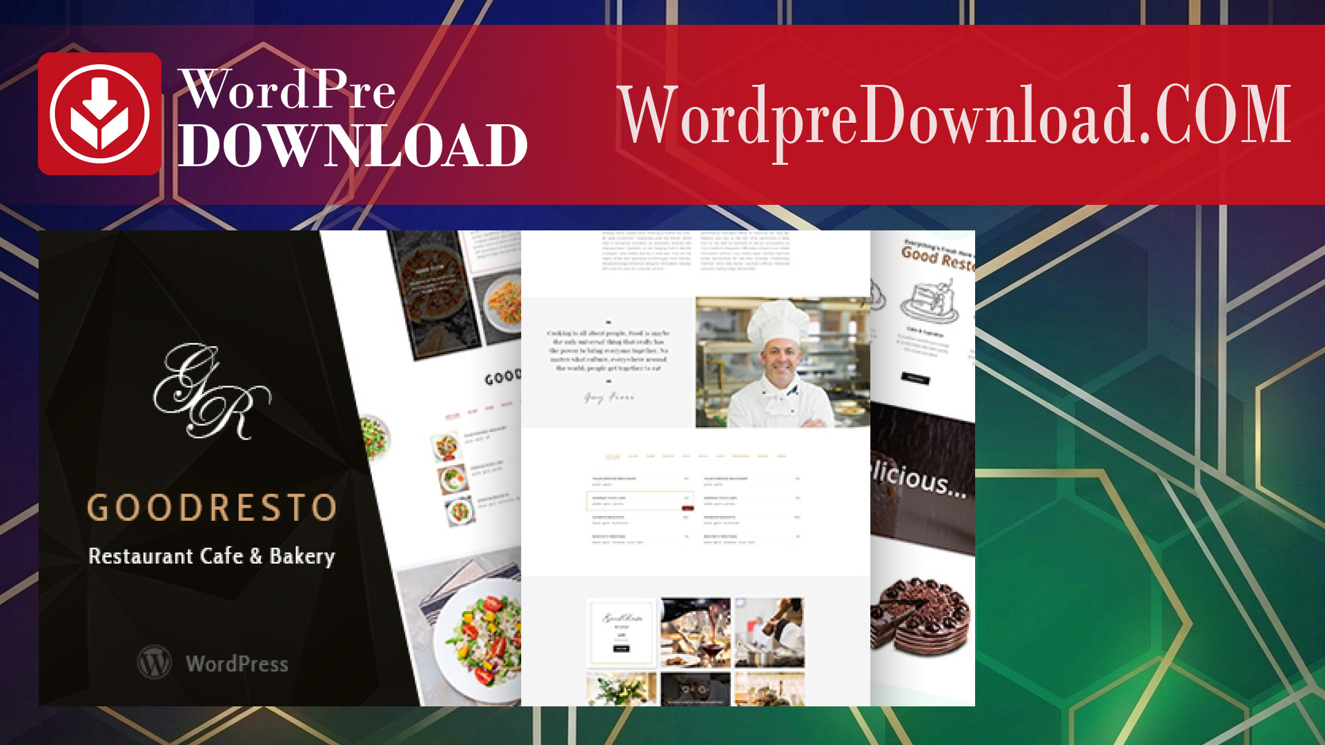 GoodResto - Restaurant WordPress Theme + Woocommerce - WordpreDownload.COM