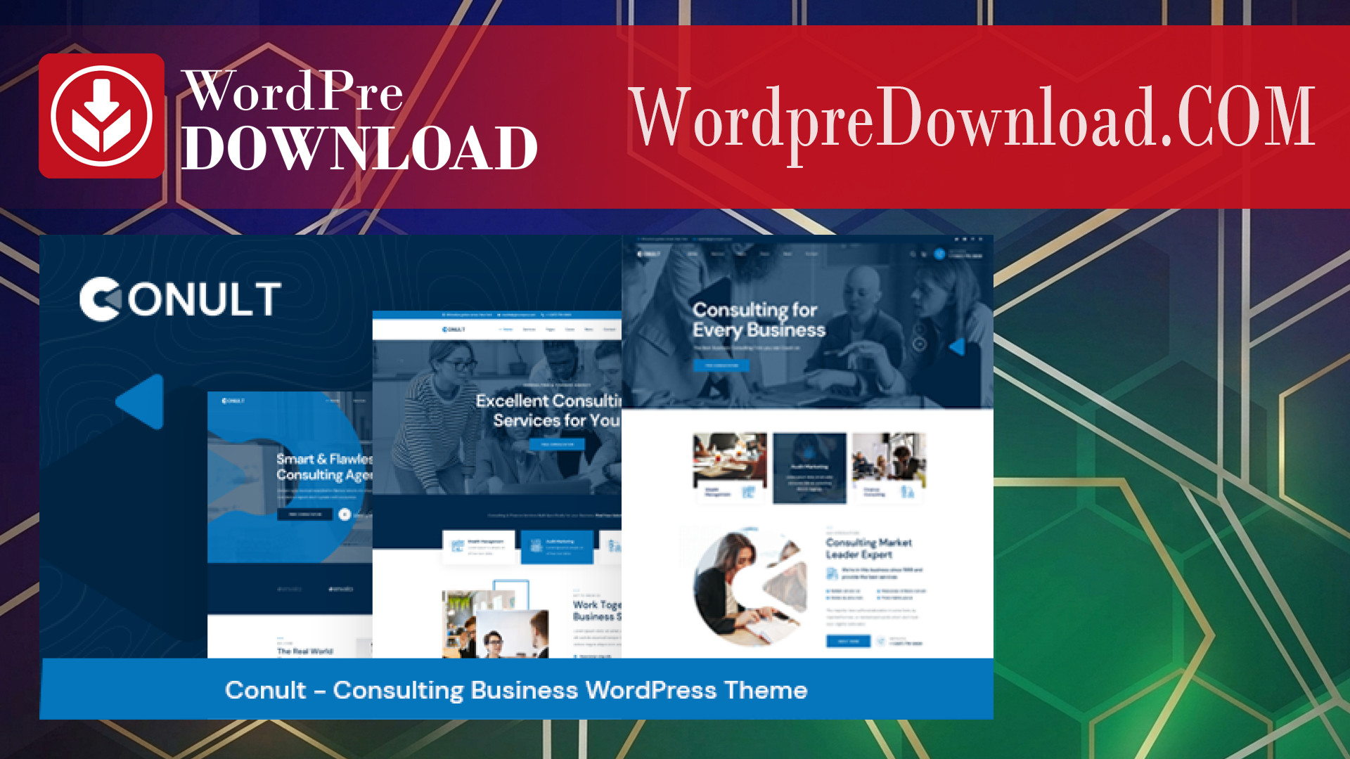 Conult - Consulting Business WordPress Themes - WordpreDownload.COM