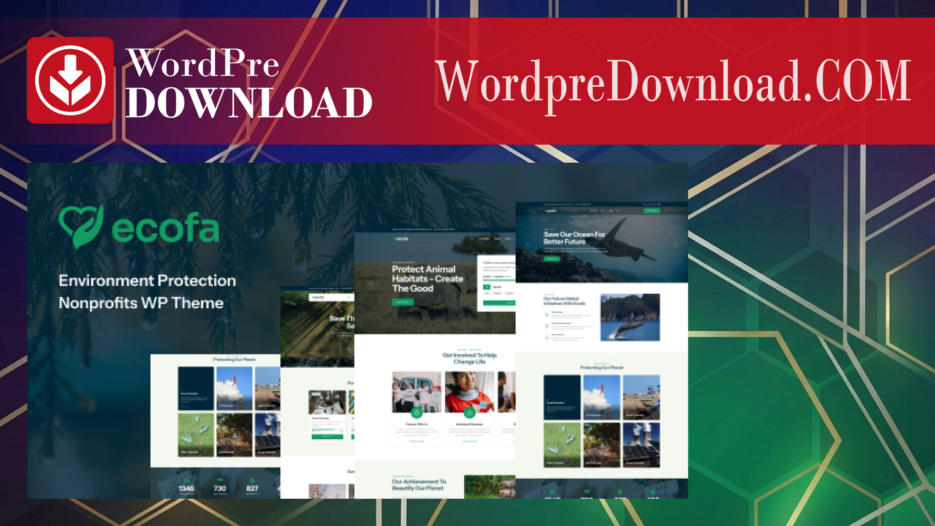 Ecofa - Environment Protection Nonprofits WordPress Theme - WordpreDownload.COM