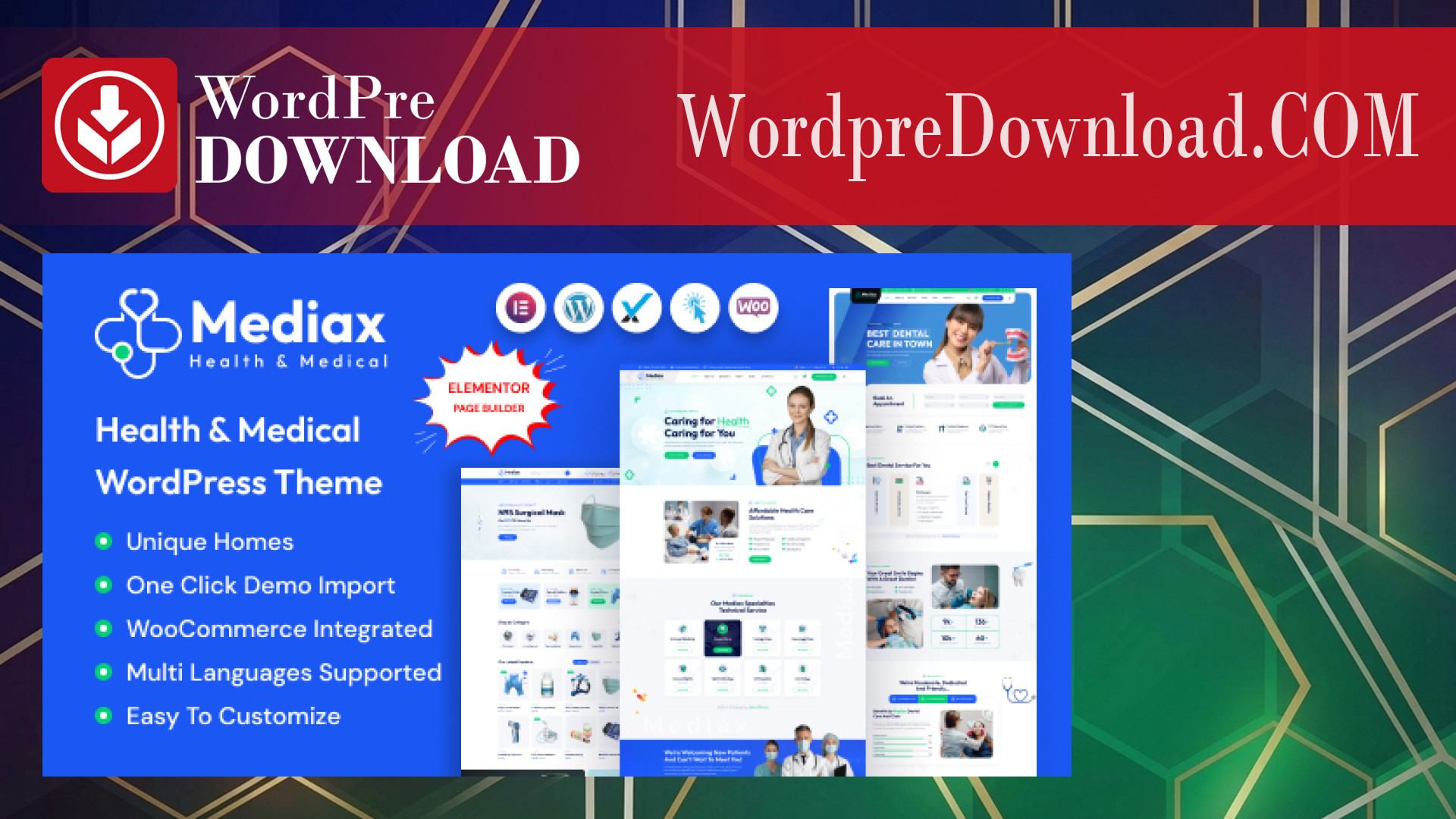 Mediax - Health And Medical WordPress Theme - WordpreDownload.COM