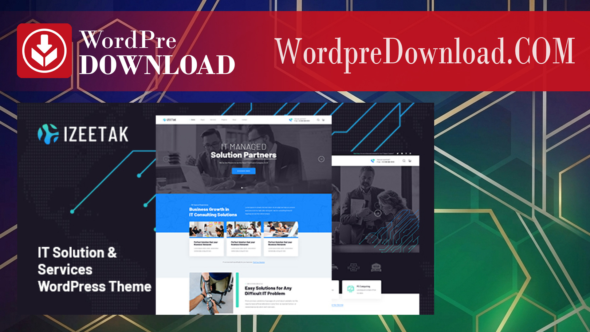 Izeetak – IT Solutions And Services WordPress Theme - WordpreDownload.COM