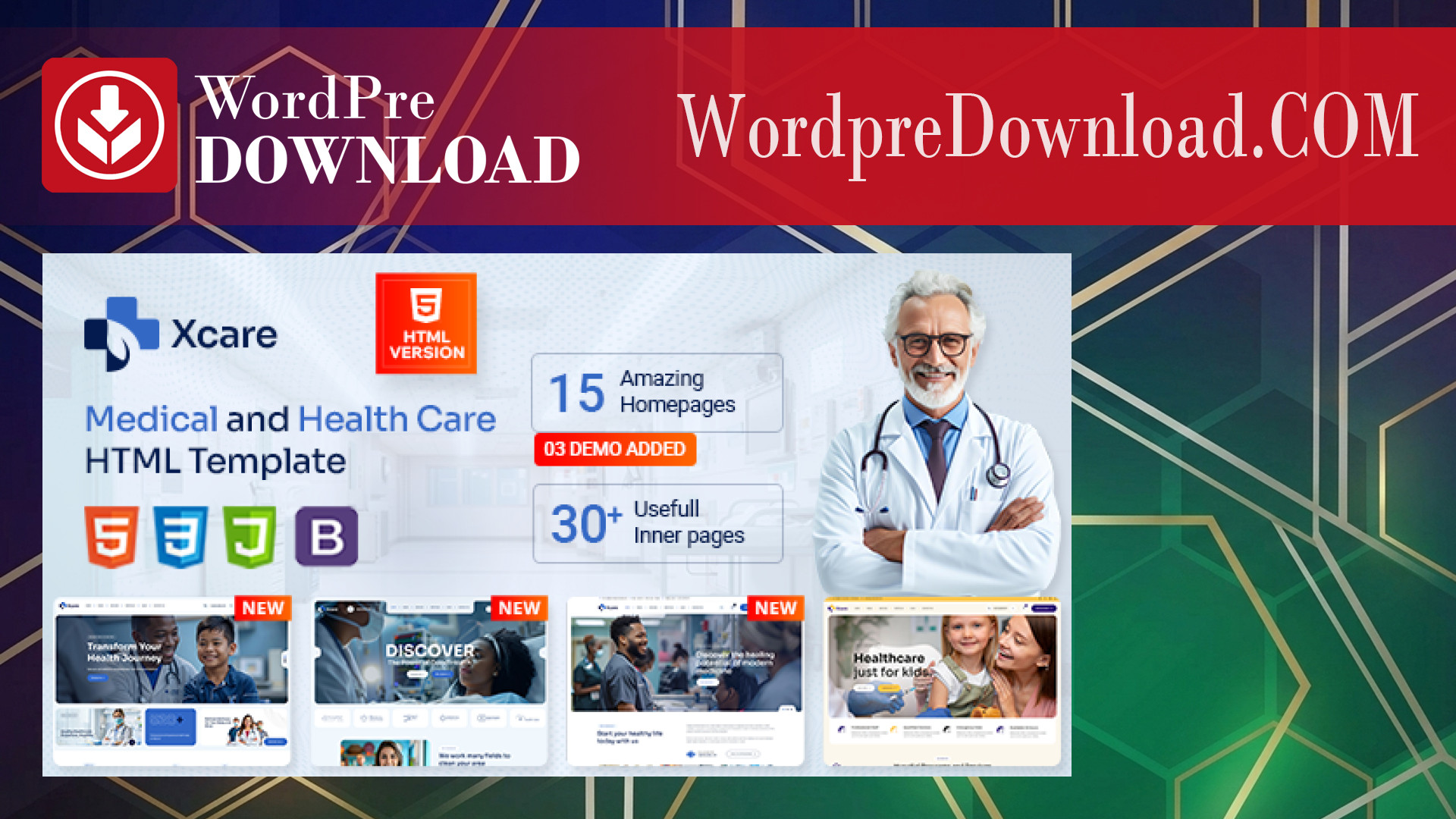 Xcare - Medical And Health Care WordPress Theme - WordpreDownload.COM