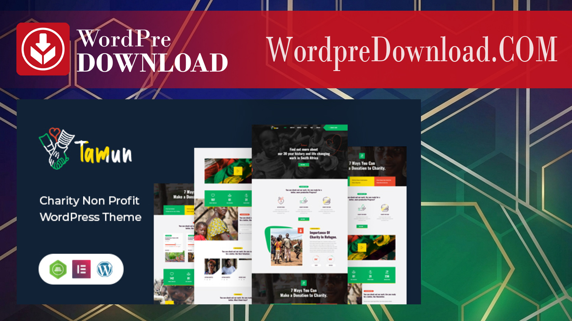 Tamun - Fundraising WordPress Theme - WordpreDownload.COM