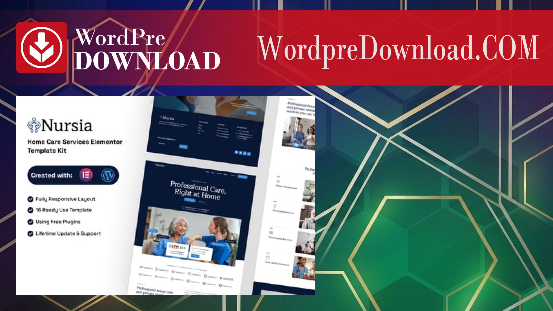 Evomind - Home Healthcare Services Elementor Template Kit - WordpreDownload.COM