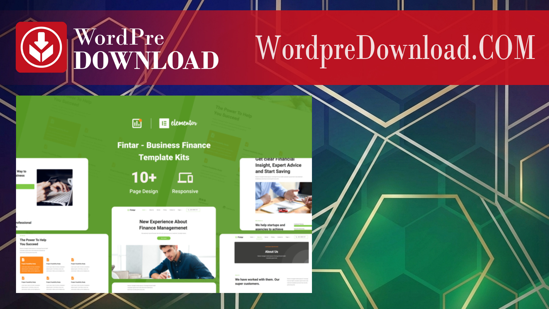 Fintar - Finance Management Elementor Template Kit - WordpreDownload.COM