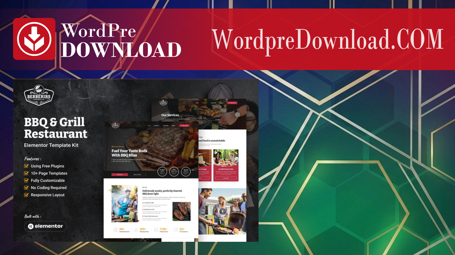 Berberibs – BBQ And Grill Restaurant Elementor Template Kit - WordpreDownload.COM