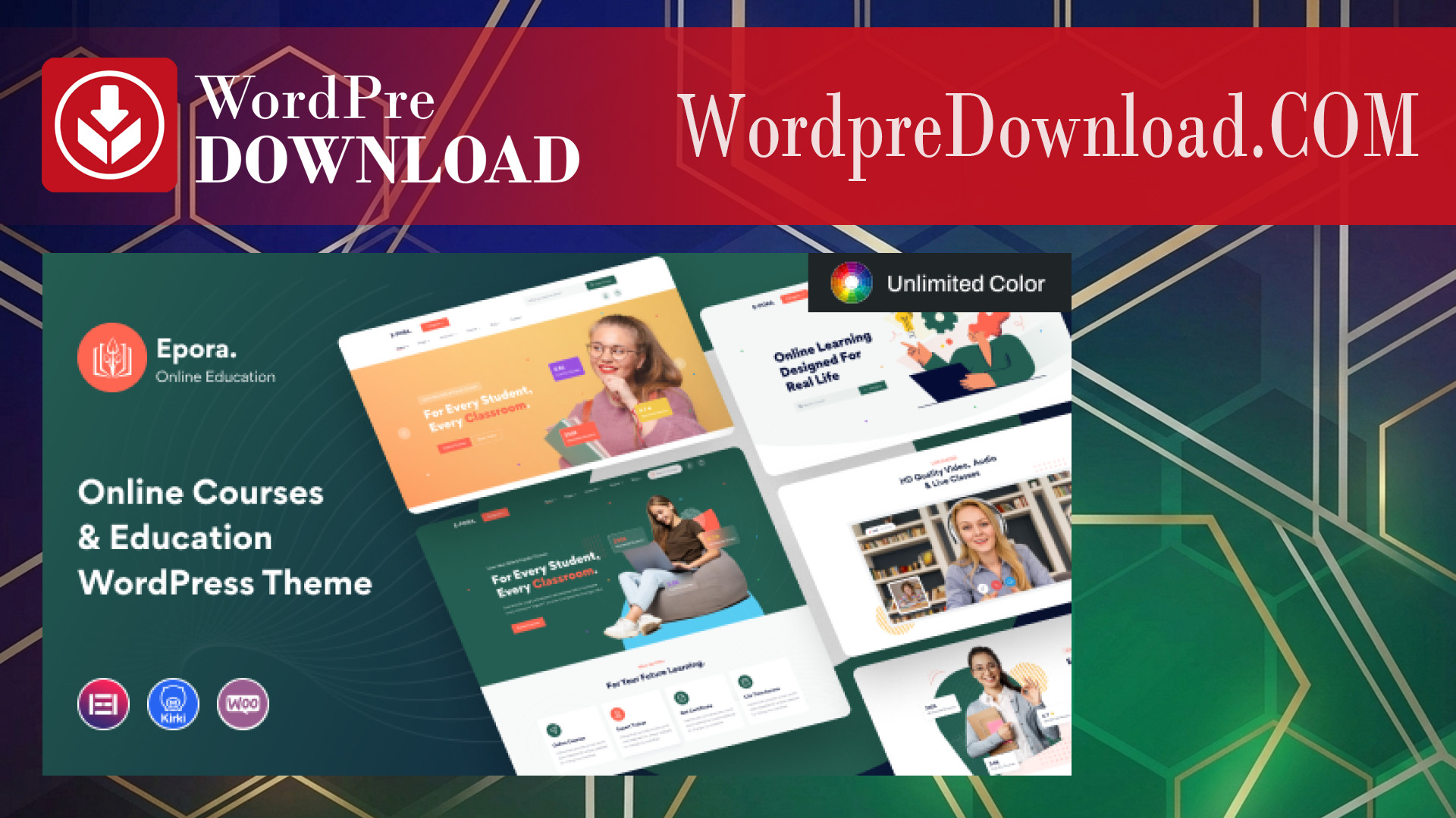 Epora - Online Courses And Education WordPress Theme - WordpreDownload.COM