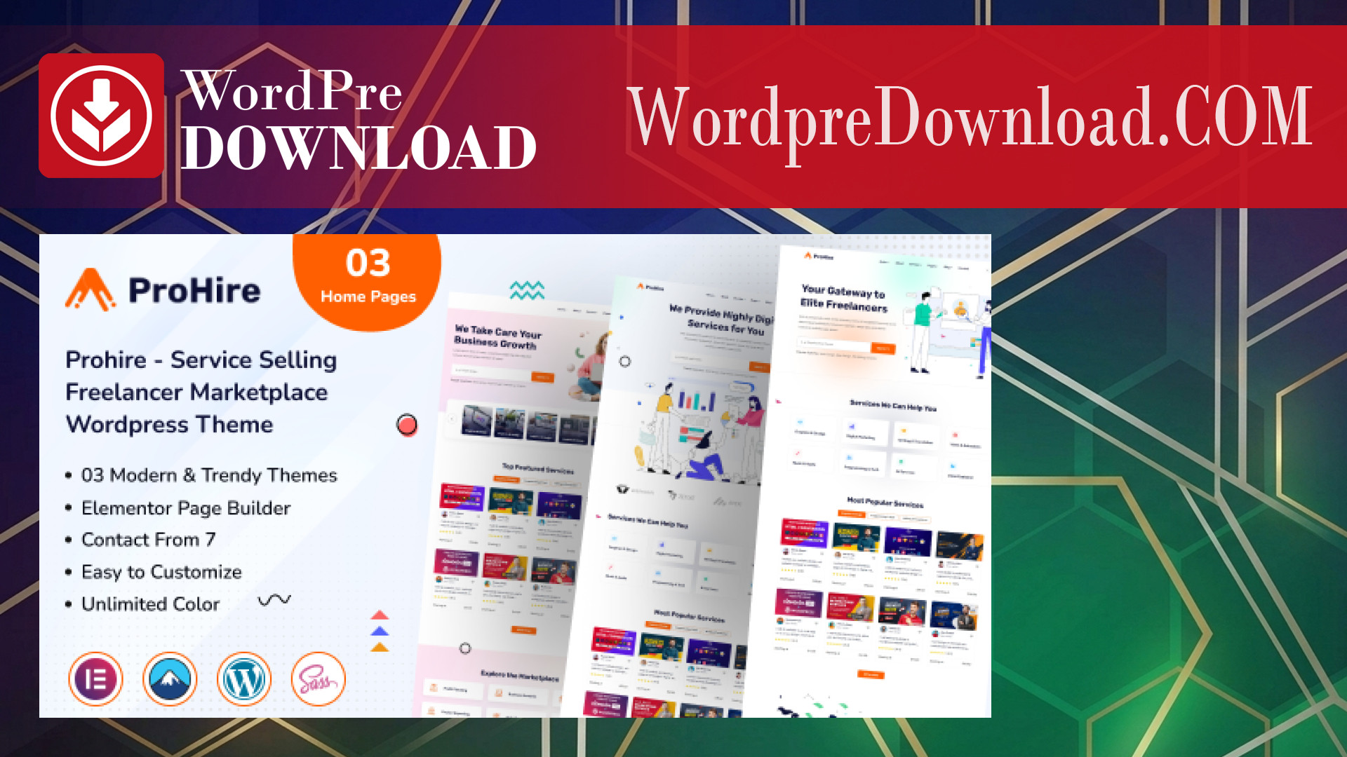 Prohire – Service Selling Marketplace WordPress - WordpreDownload.COM