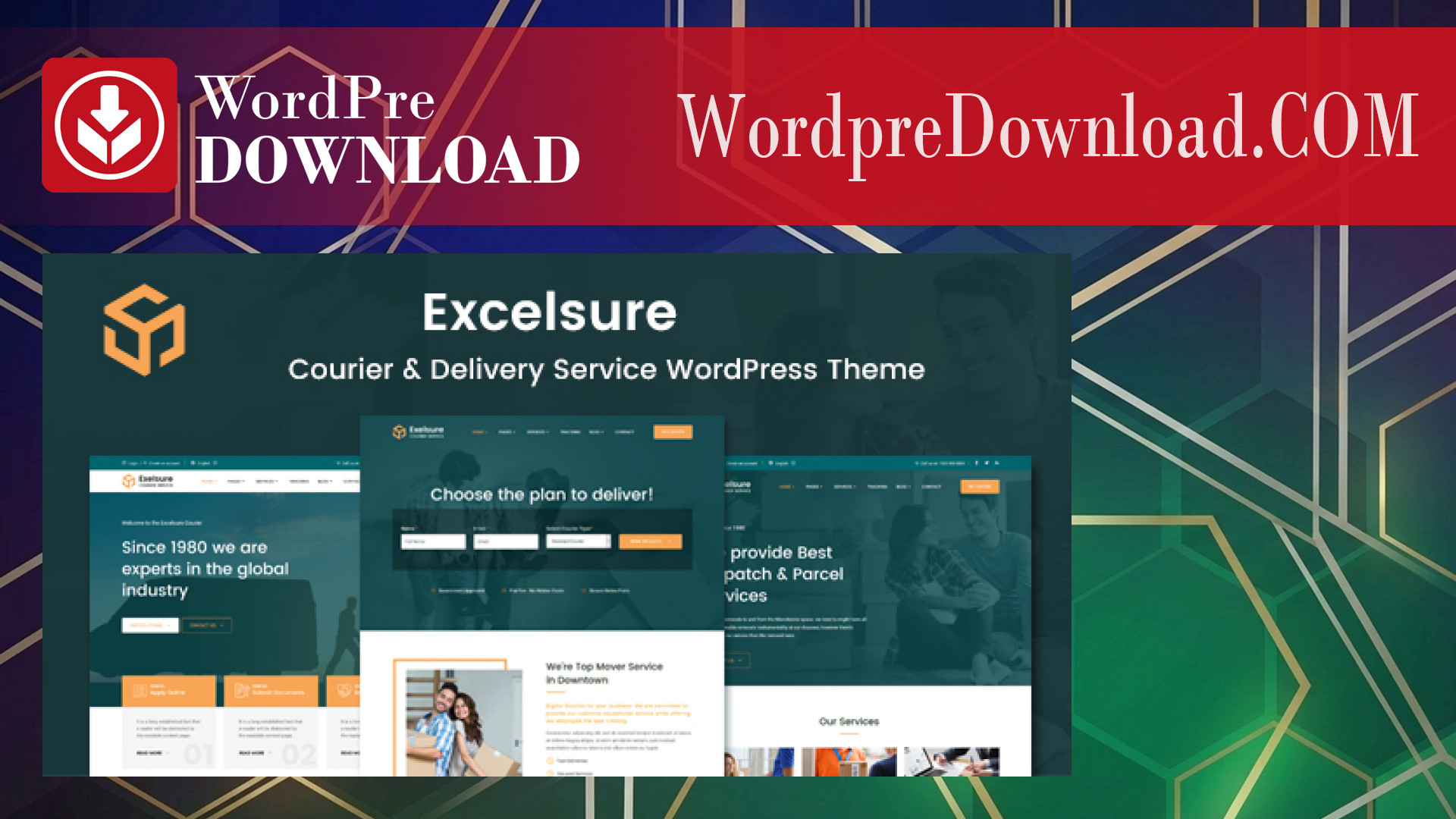 Excelsure – Courier Delivery WordPress Theme - WordpreDownload.COM