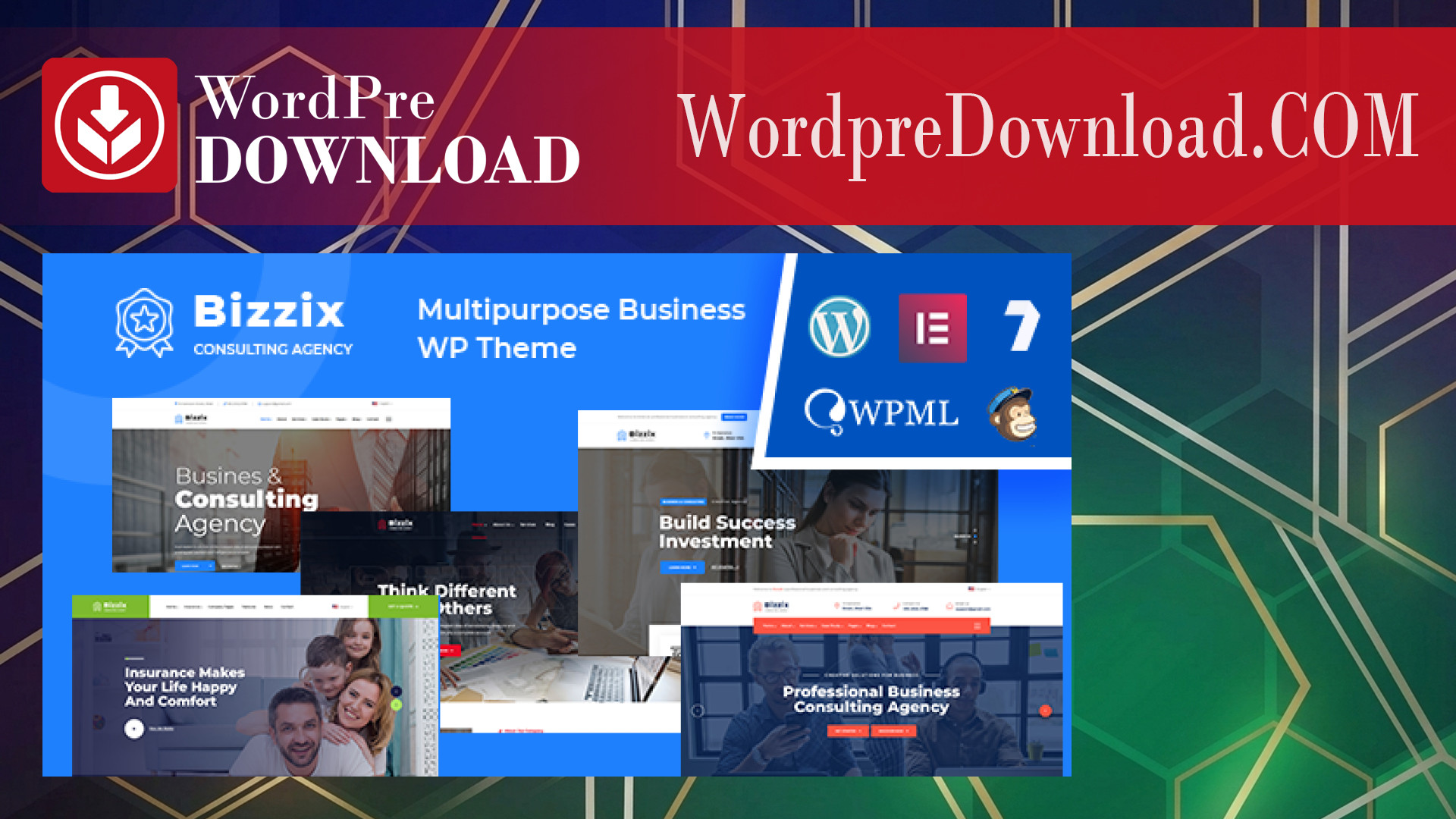 Bizzix – Multipurpose Business WordPress Theme - WordpreDownload.COM