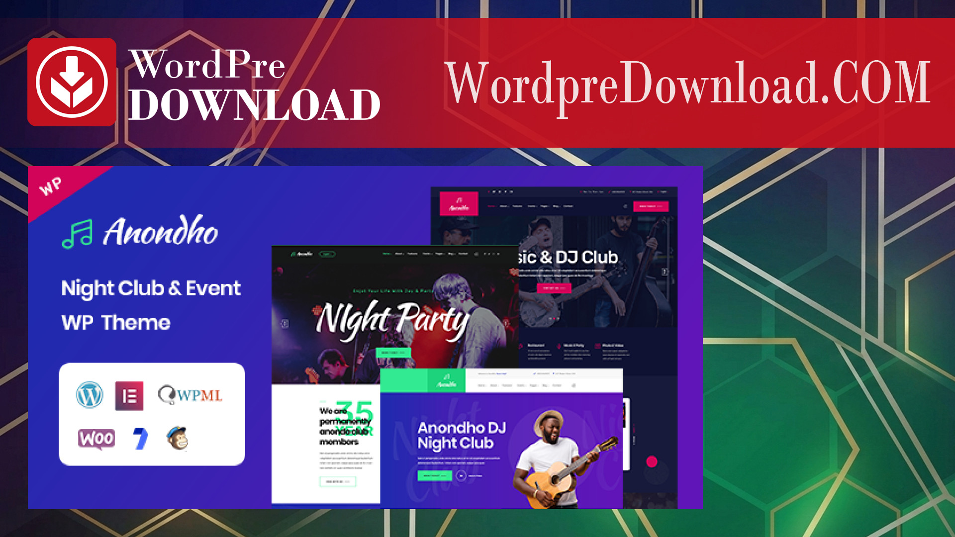 Anondho - Event WordPress Theme - WordpreDownload.COM