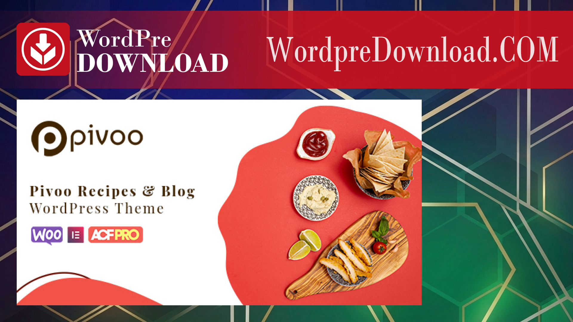 Pivoo - Food And Recipe Blog WordPress Theme - WordpreDownload.COM