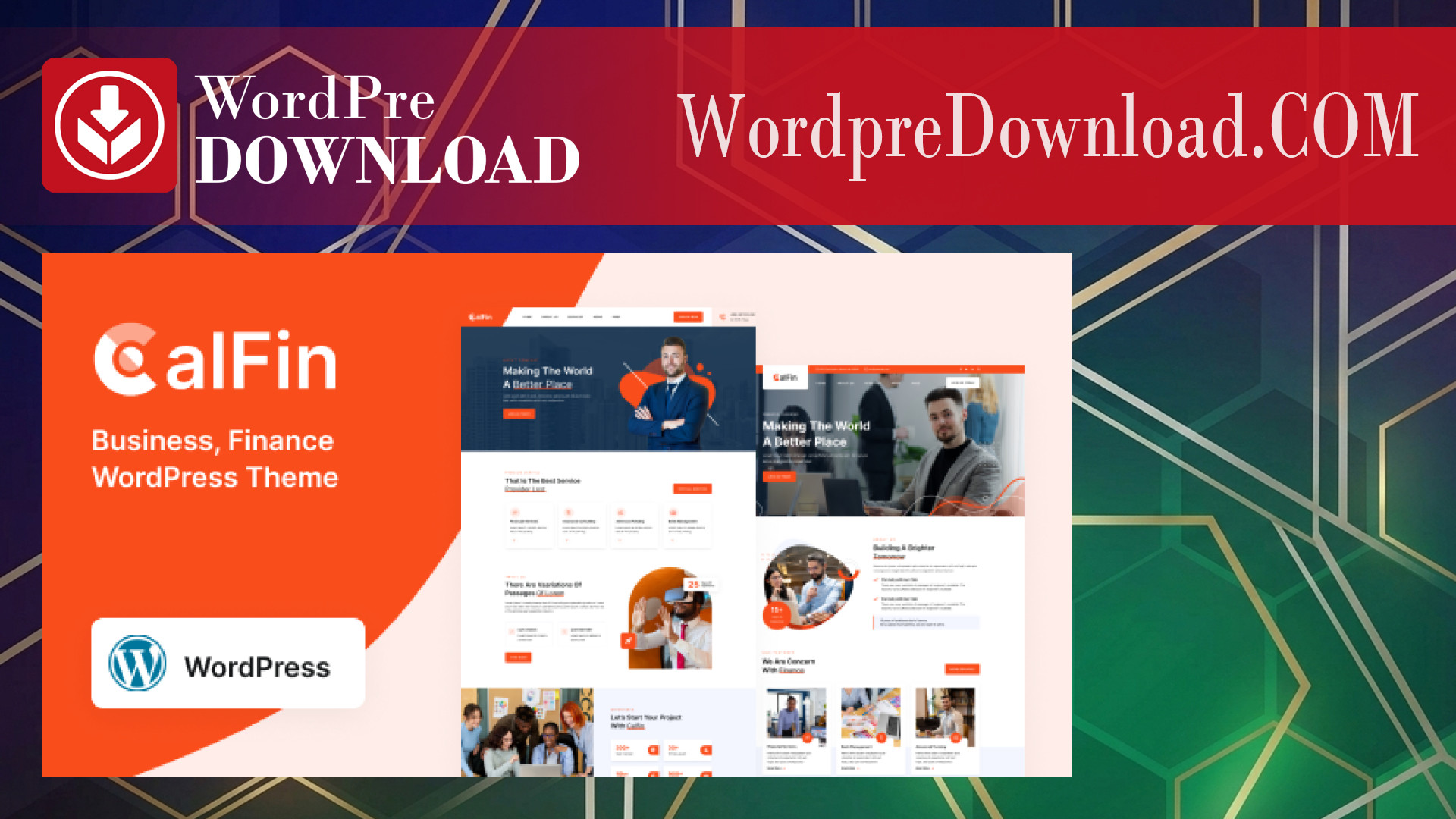 Calfin - Business Finance WordPress Theme - WordpreDownload.COM