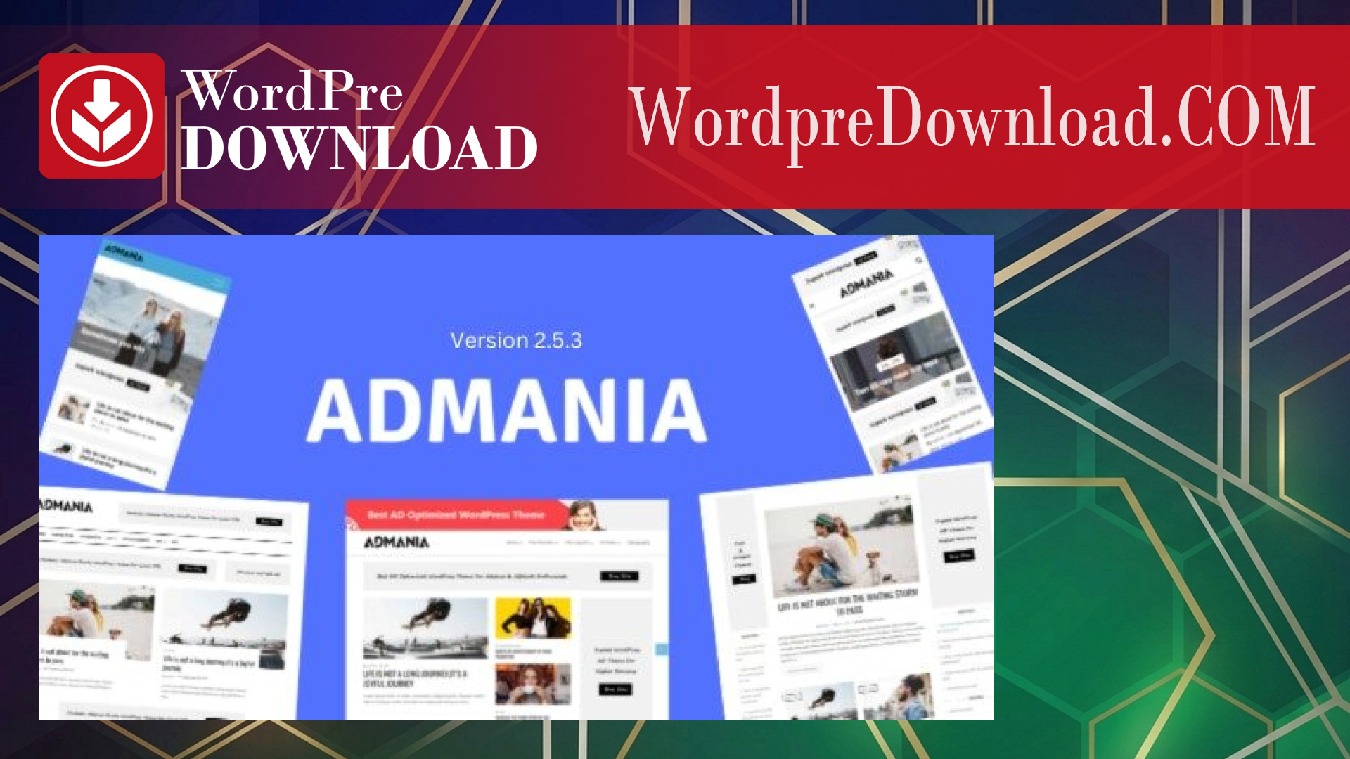 Admania - Adsense WordPress Theme With Gutenberg Compatibility - WordpreDownload.COM