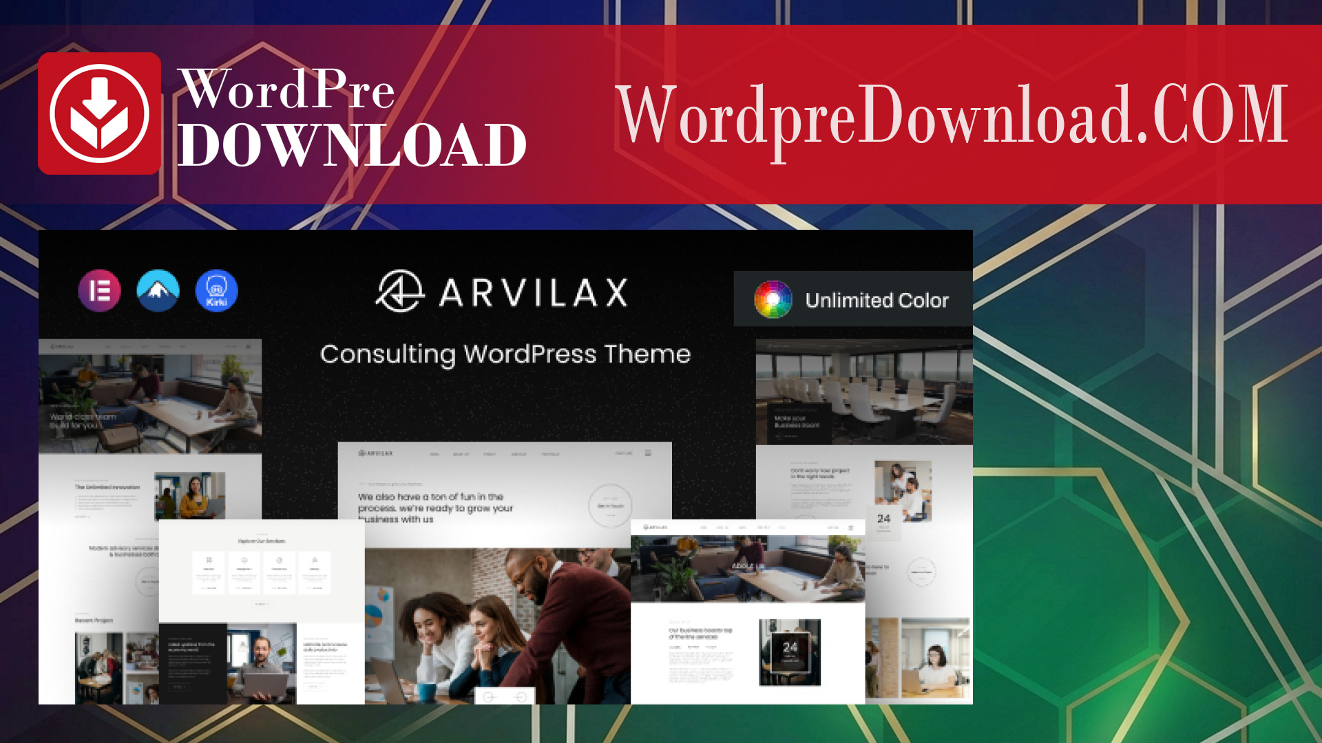 Arvilax - Business Consulting WordPress Theme - WordpreDownload.COM