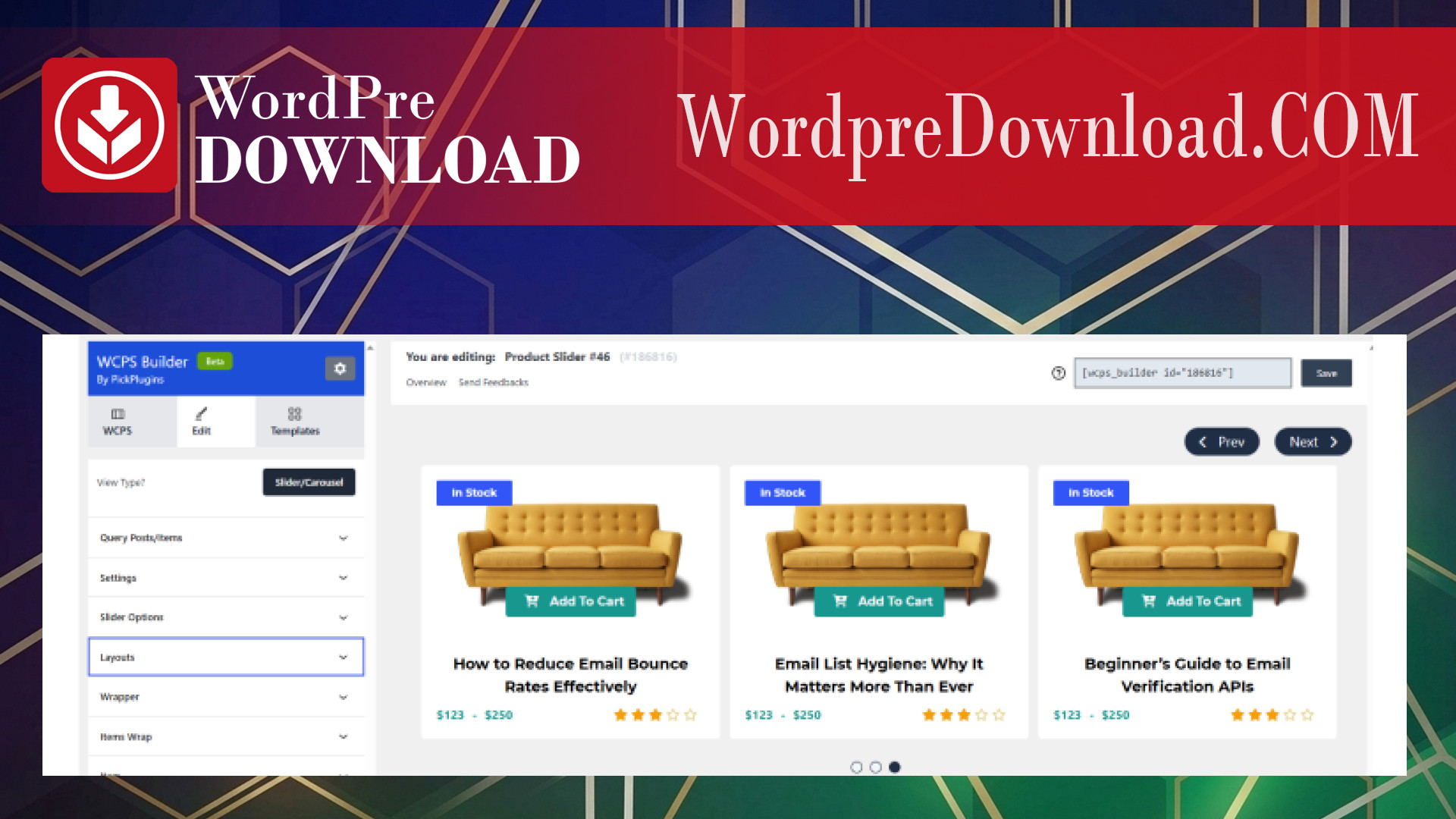 WooCommerce WooSlider Products Slideshow - WordpreDownload.COM