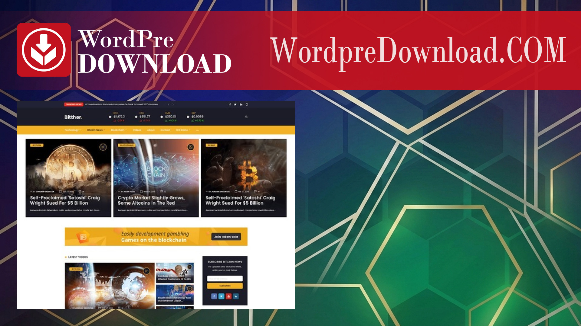 Bitther – Magazine And Blog WordPress Theme - WordpreDownload.COM