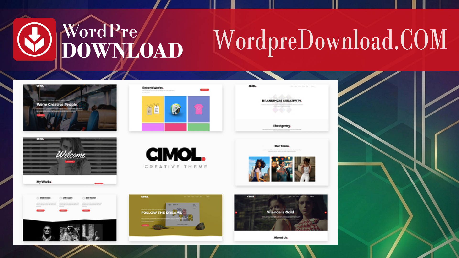 Cimol – Responsive One Page And Multi Page Portfolio - WordpreDownload.COM