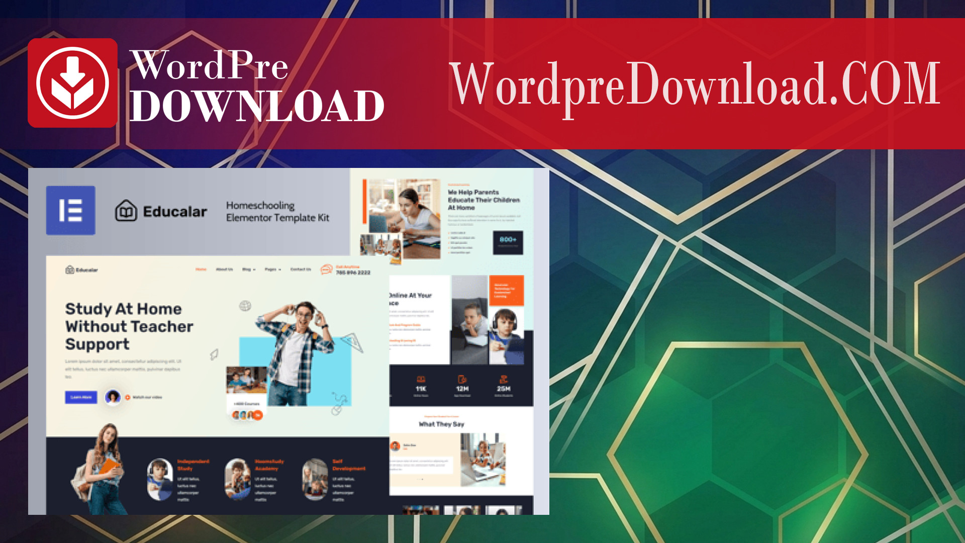 Educalar - Homeschooling Elementor Template Kit - WordpreDownload.COM