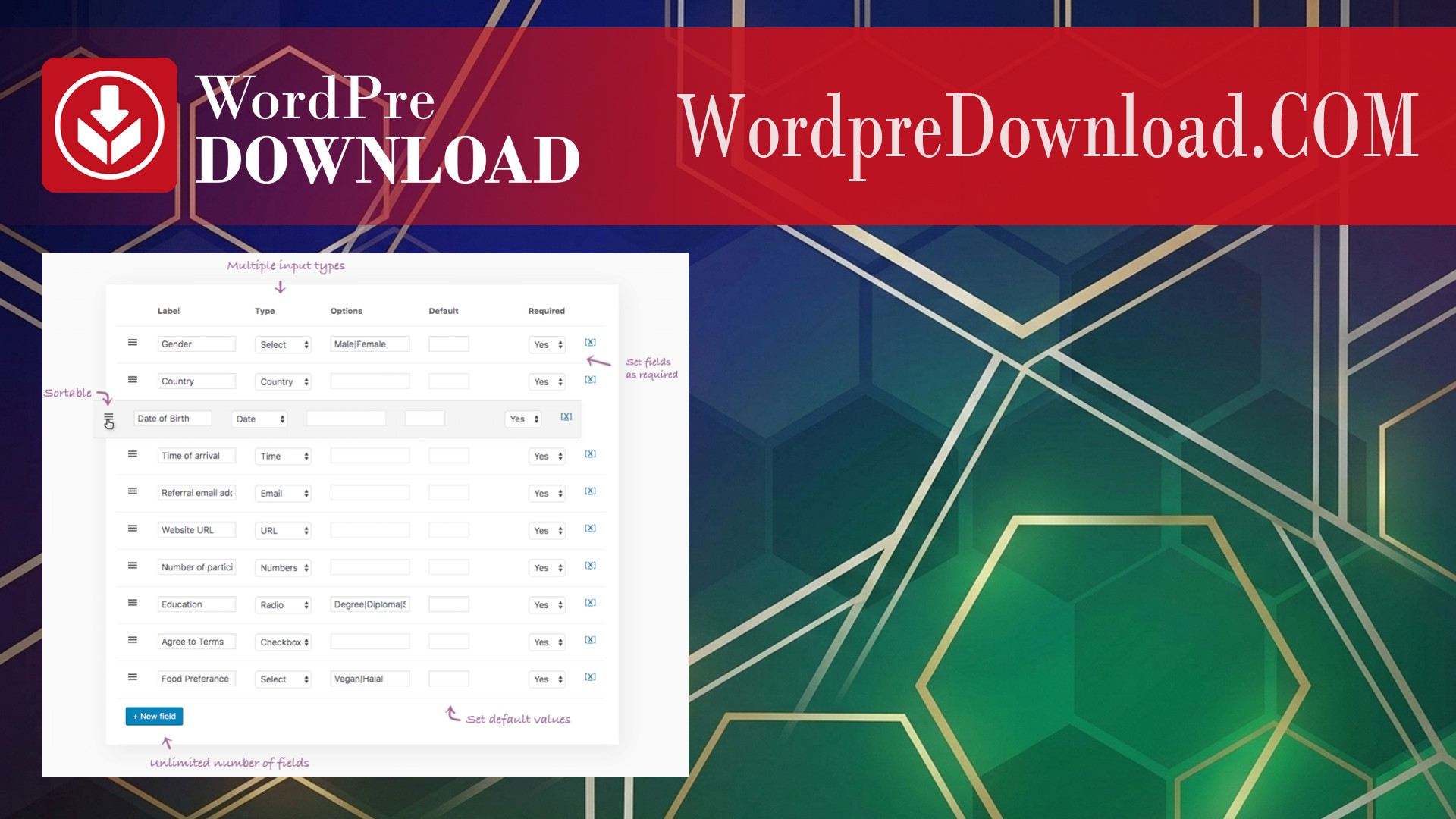FooEvents Custom Attendee Fields - WordpreDownload.COM