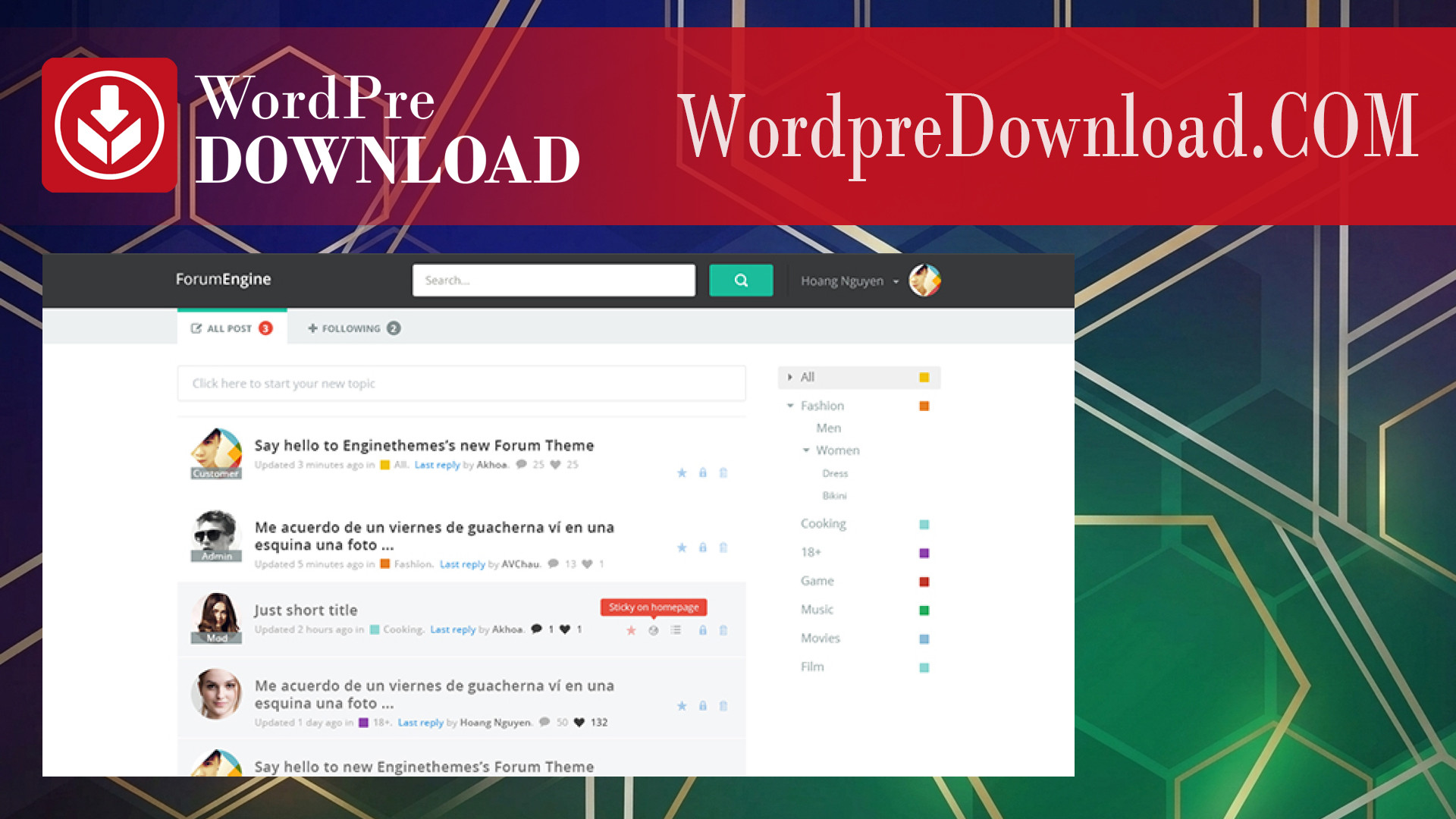 EngineThemes ForumEngine - WordpreDownload.COM