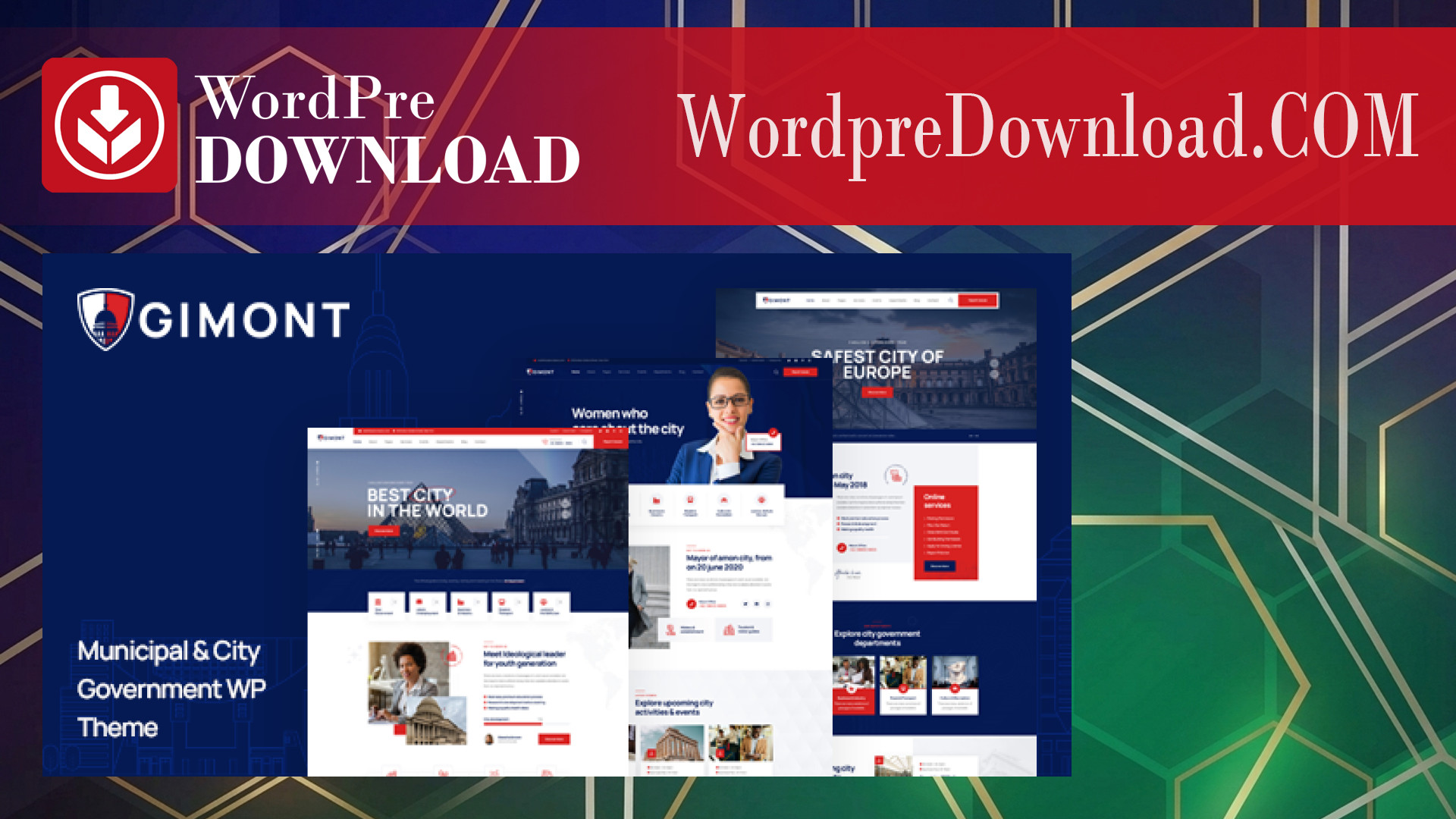 Gimont - City Government WordPress Theme - WordpreDownload.COM