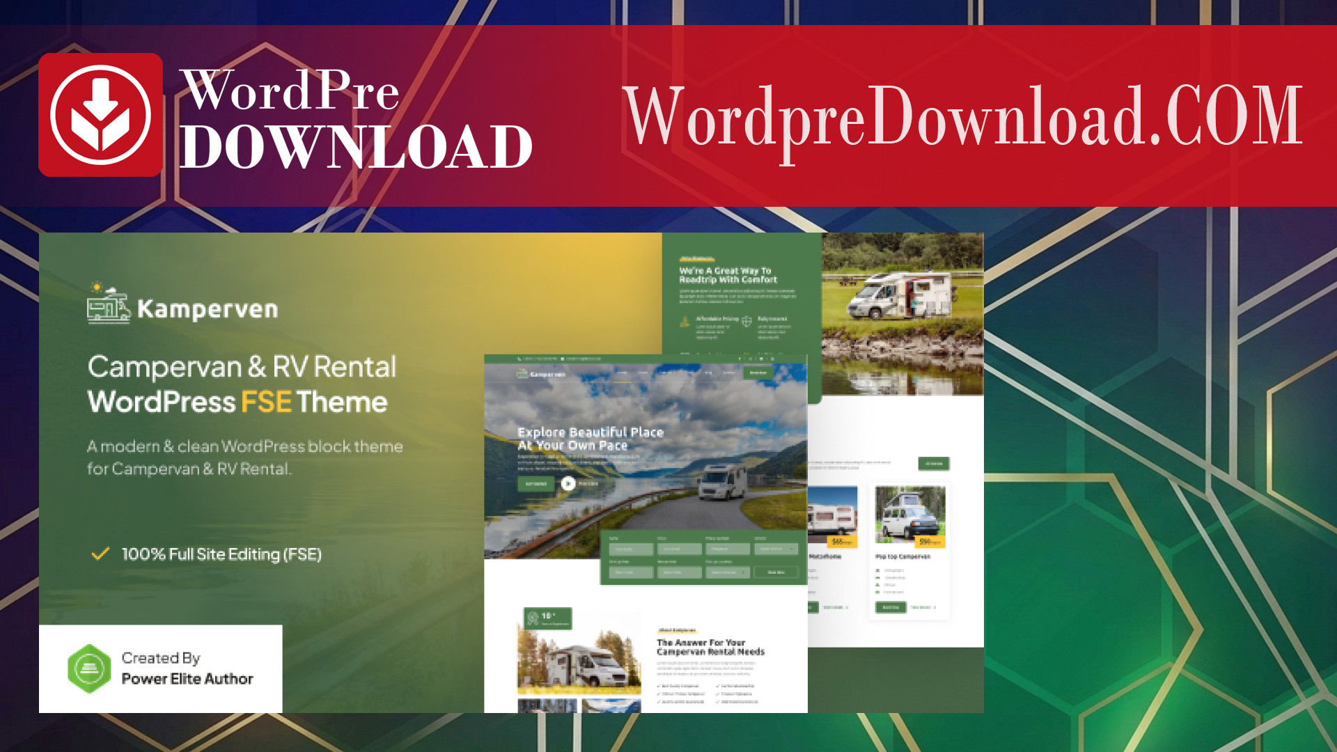 Kamperven – Campervan And RV Rental WordPress Theme - WordpreDownload.COM