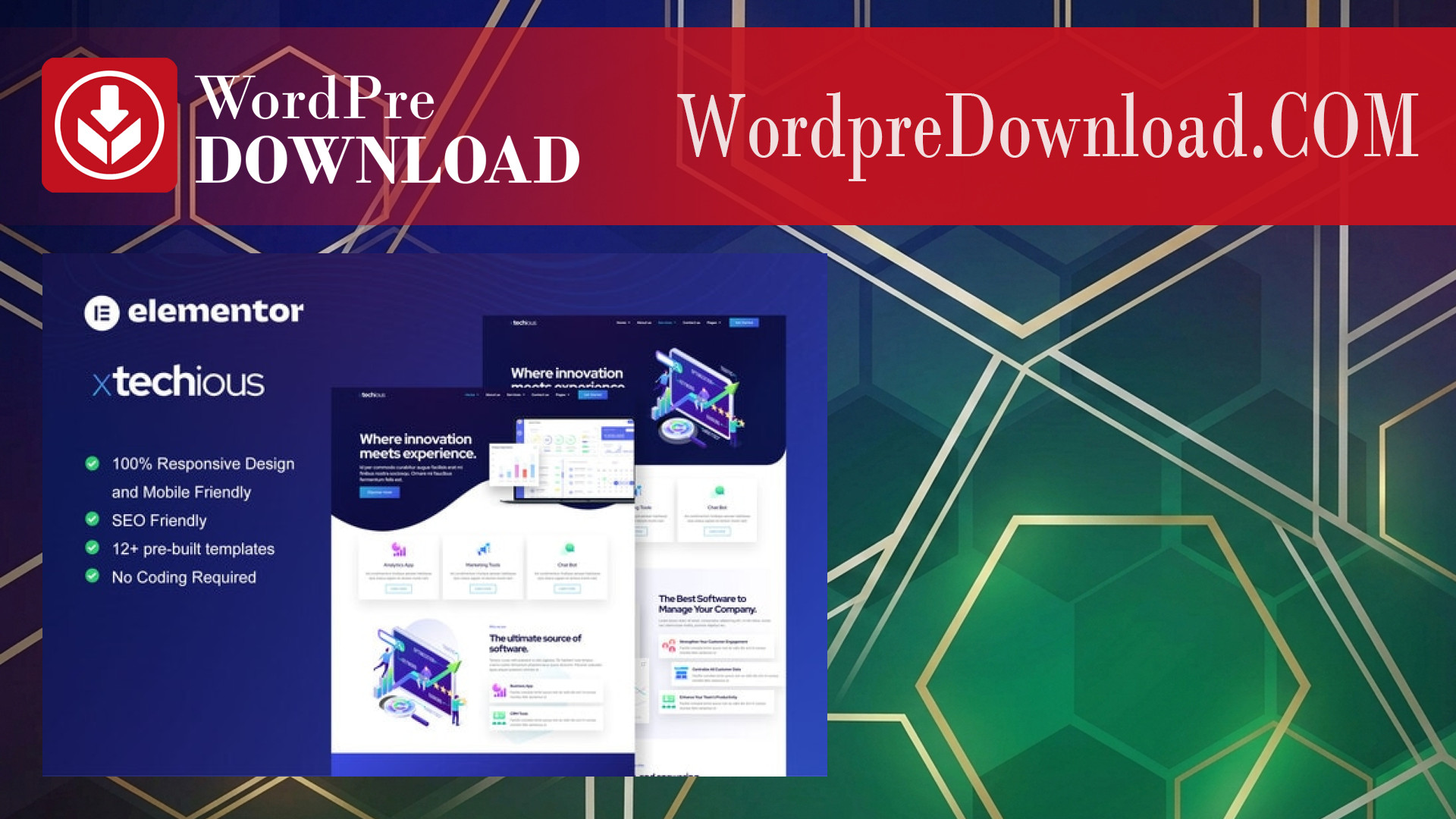 Xtechious - Saas And Digital Tech Company Elementor Template Kit - WordpreDownload.COM