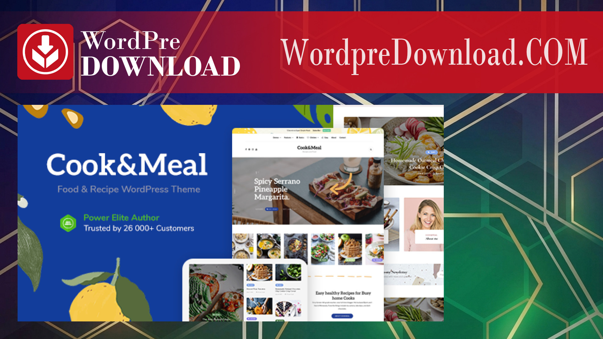 CookAndMeal - Food Blog And Recipe WordPress Theme - WordpreDownload.COM