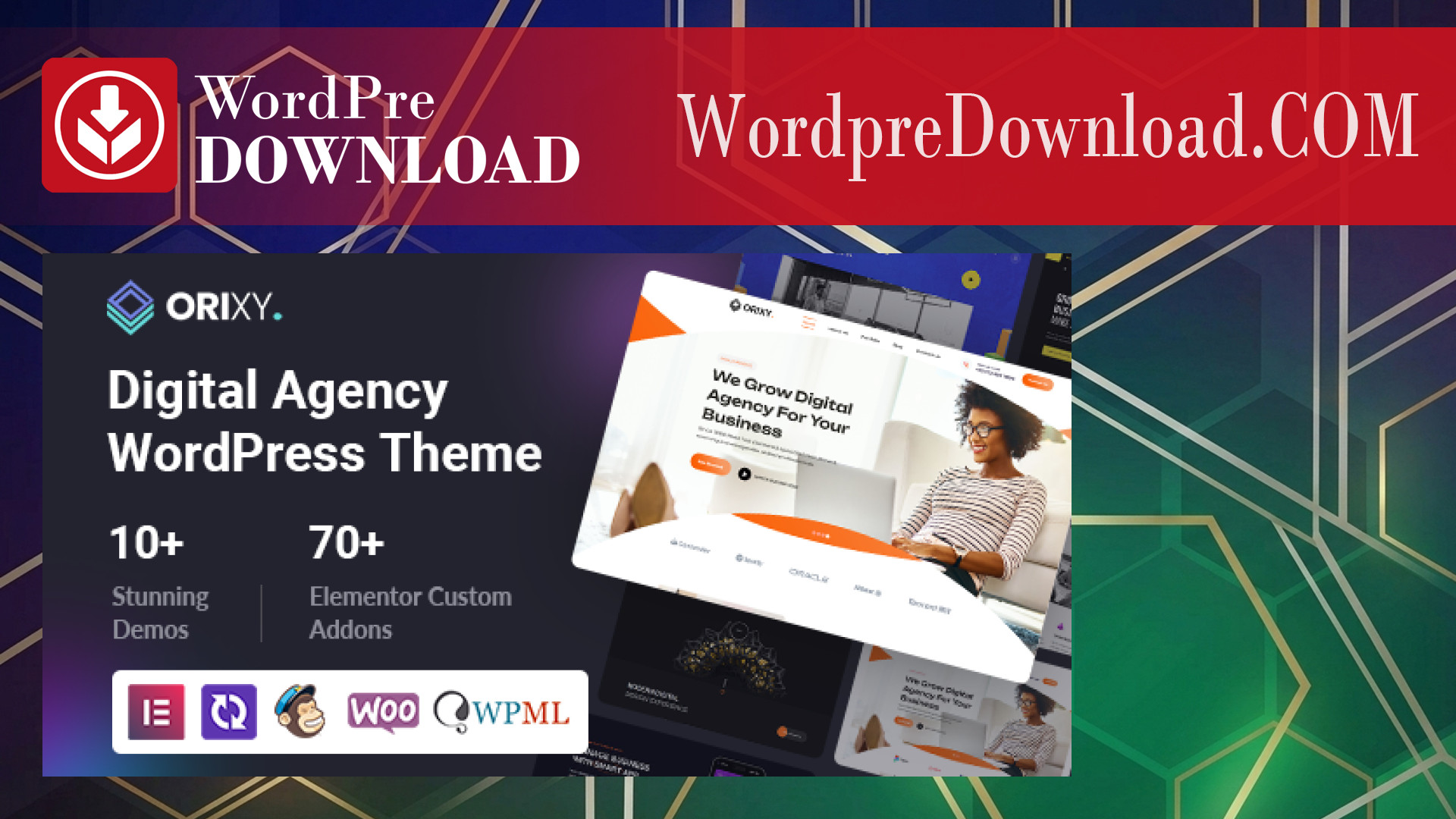 Orixy - Digital Agency WordPress Theme - WordpreDownload.COM
