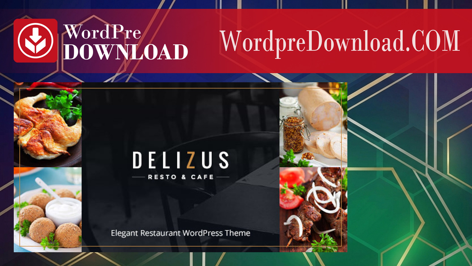 Delizus Restaurant Cafe WordPress Theme - WordpreDownload.COM