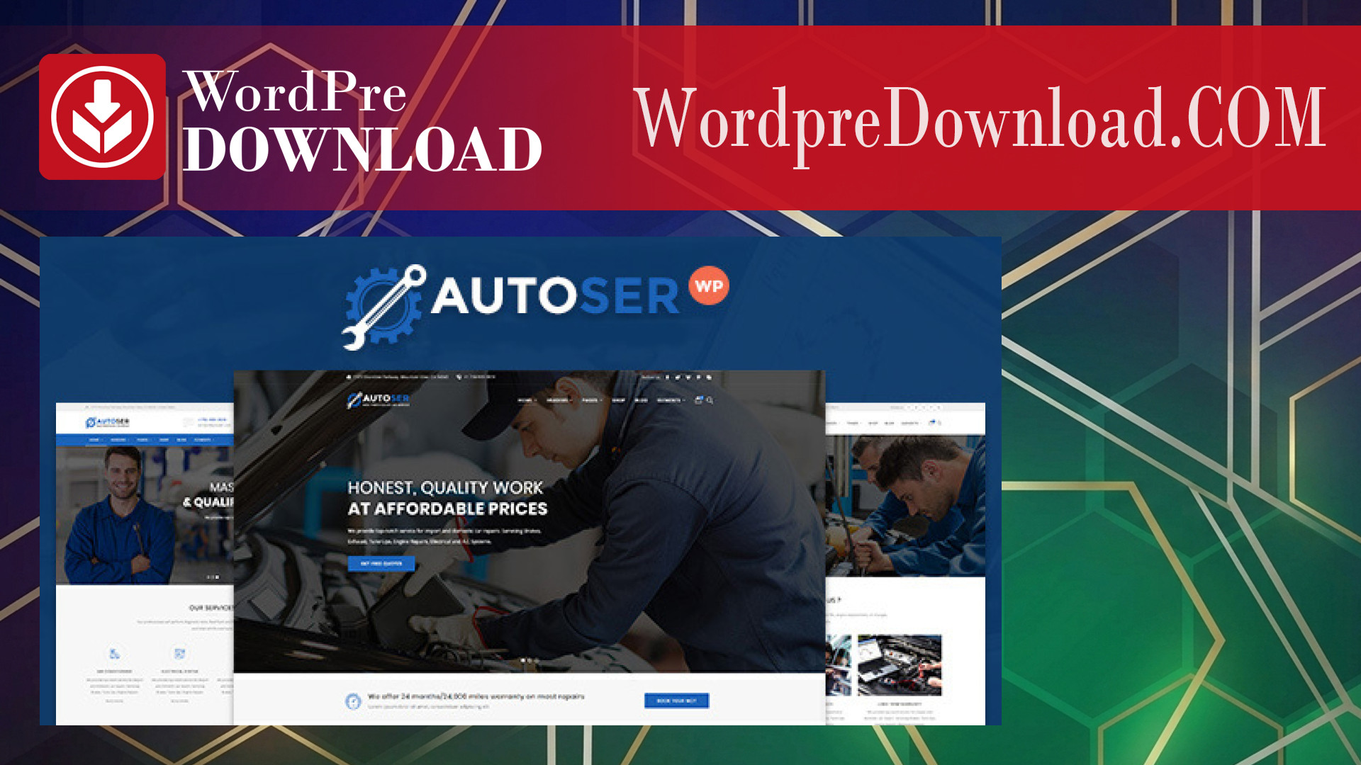 Autoser - Car Repair And Auto Service WordPress Theme - WordpreDownload.COM