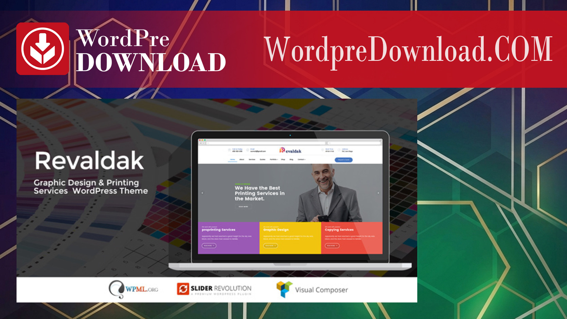Revaldak - Printing Services WordPress Theme - WordpreDownload.COM