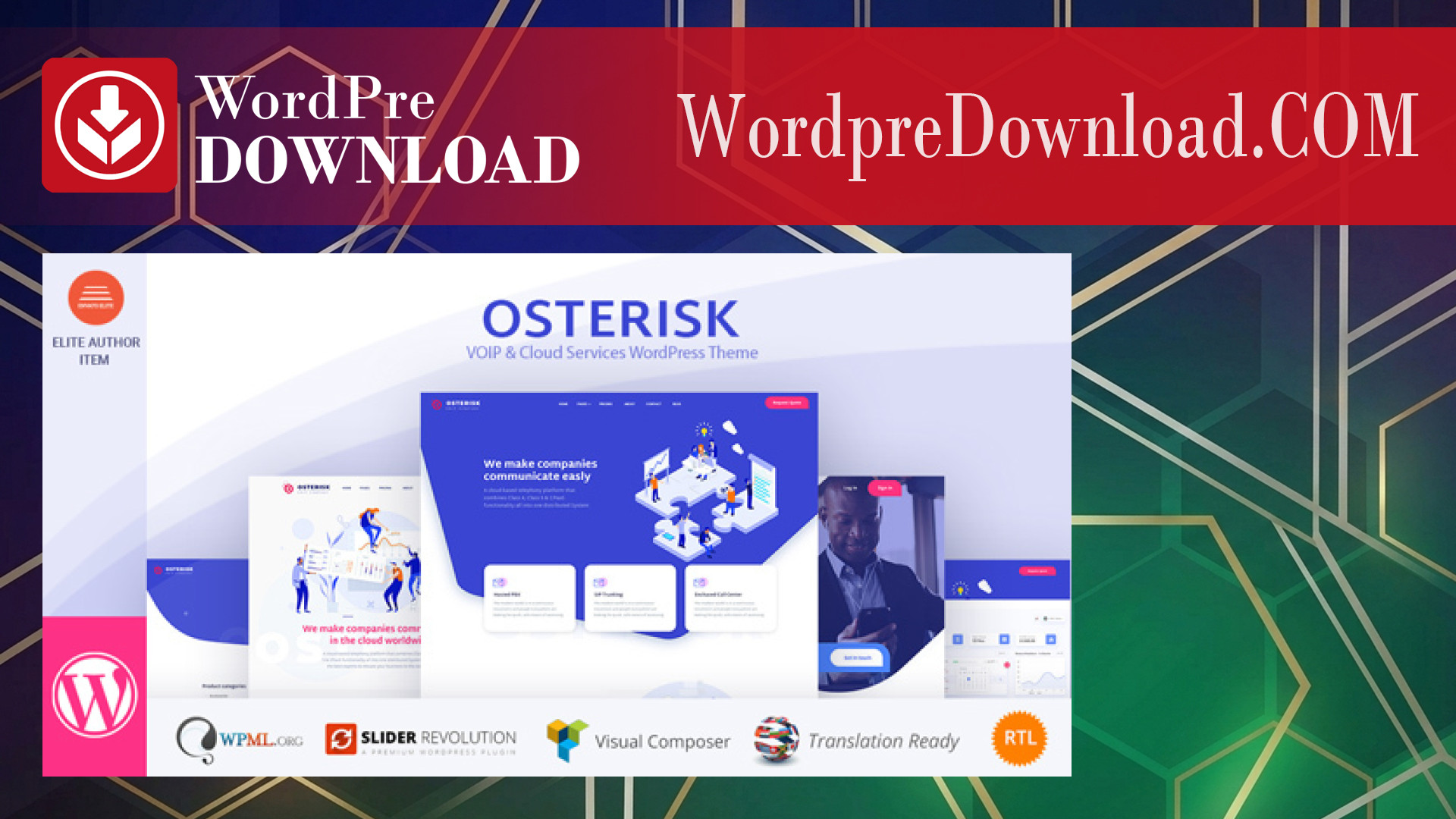 Osterisk: VOIP & Cloud Services WordPress Theme - WordpreDownload.COM